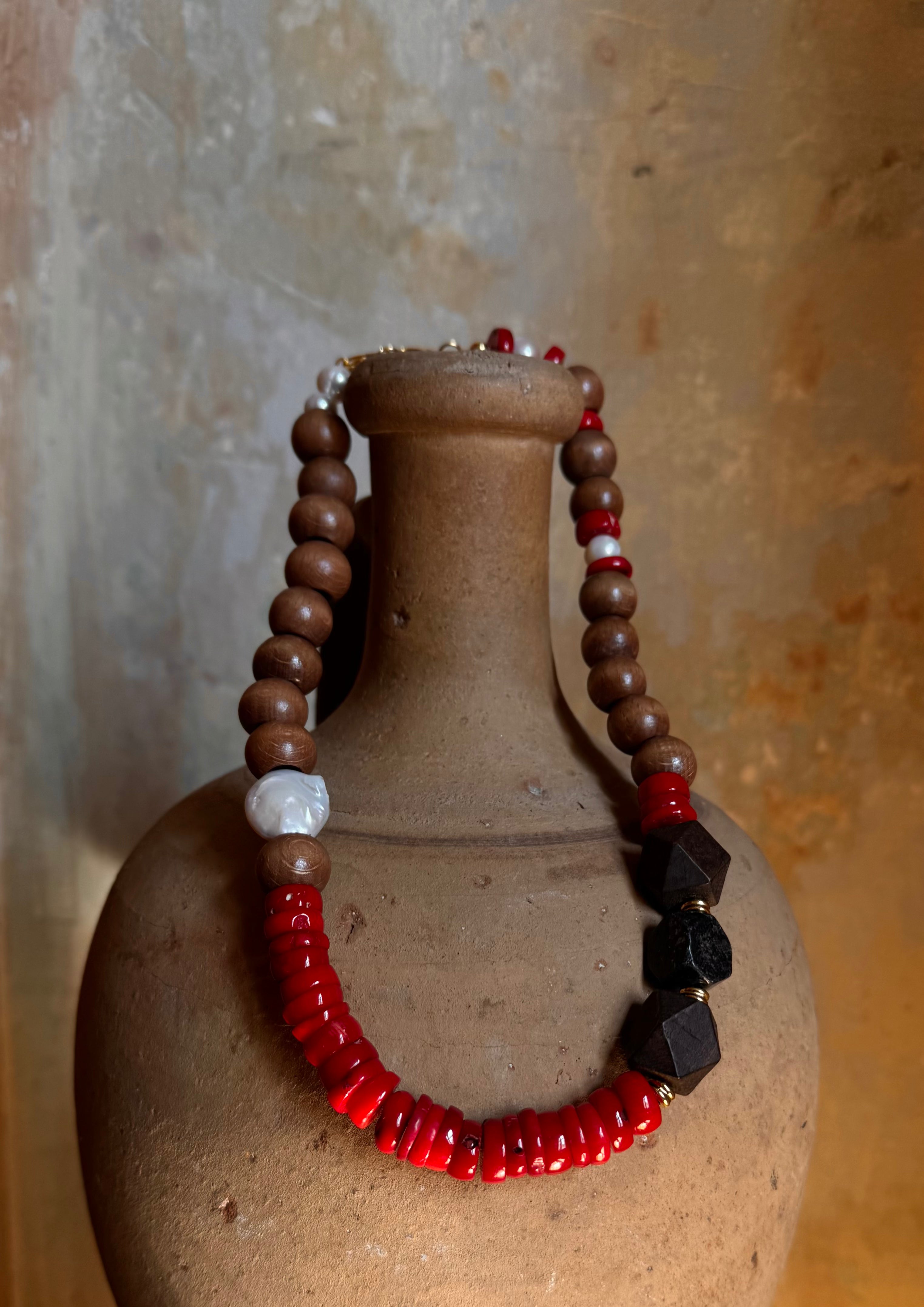 FENJA İNCİ MERCAN KOLYE