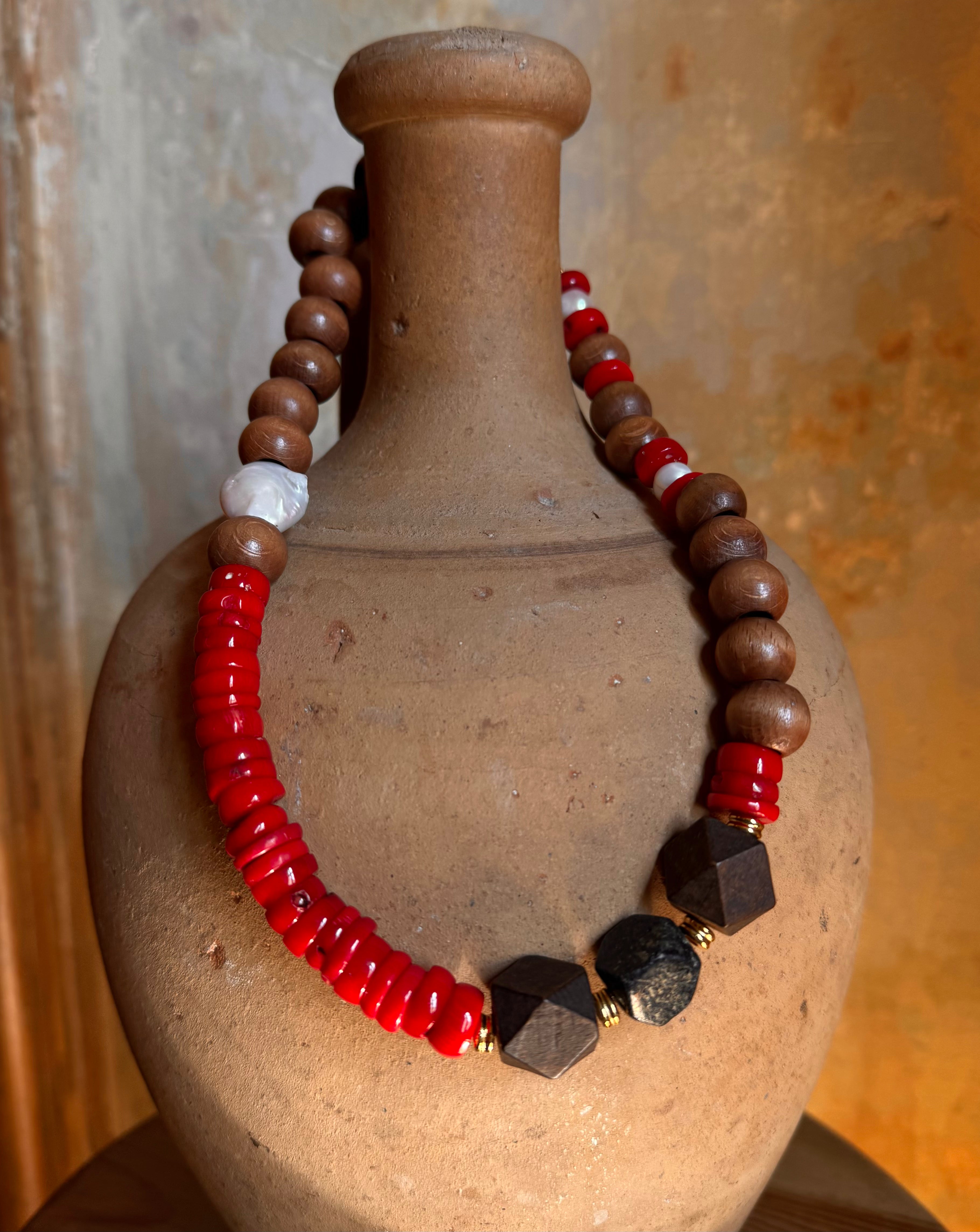 FENJA İNCİ MERCAN KOLYE