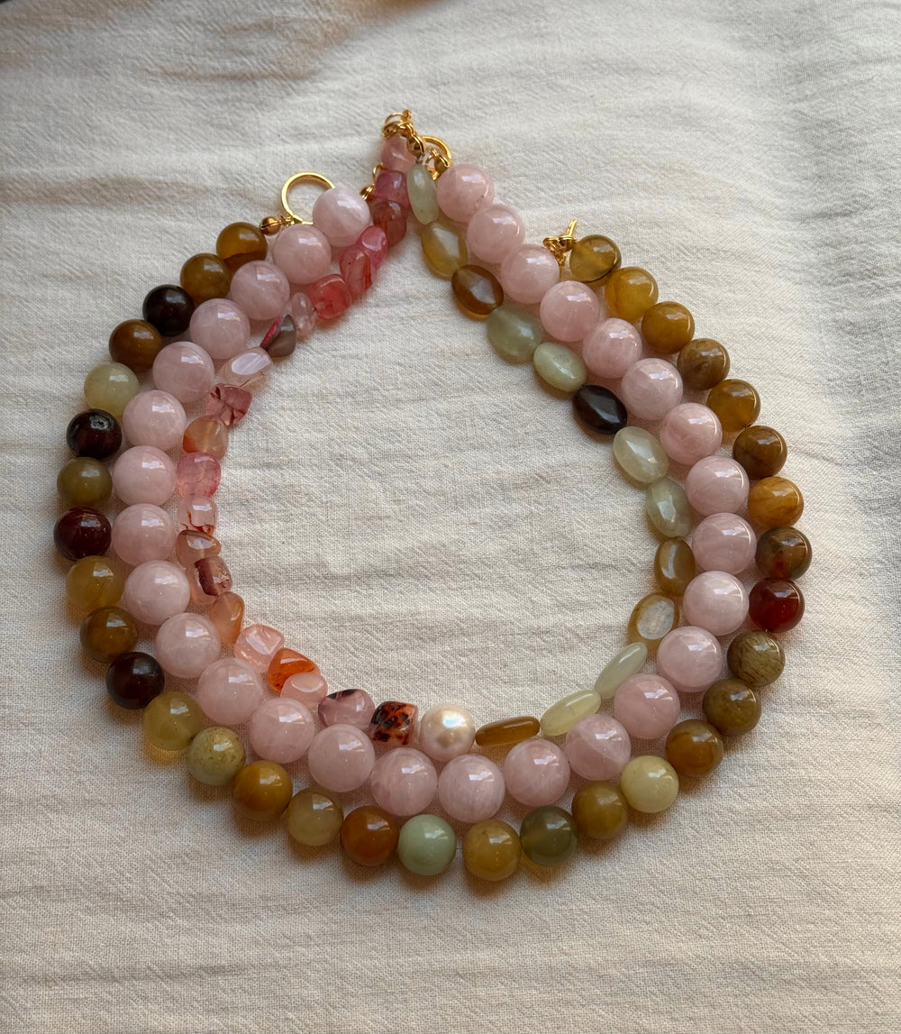 MATIERE ROUGE CORAL NECKLACE