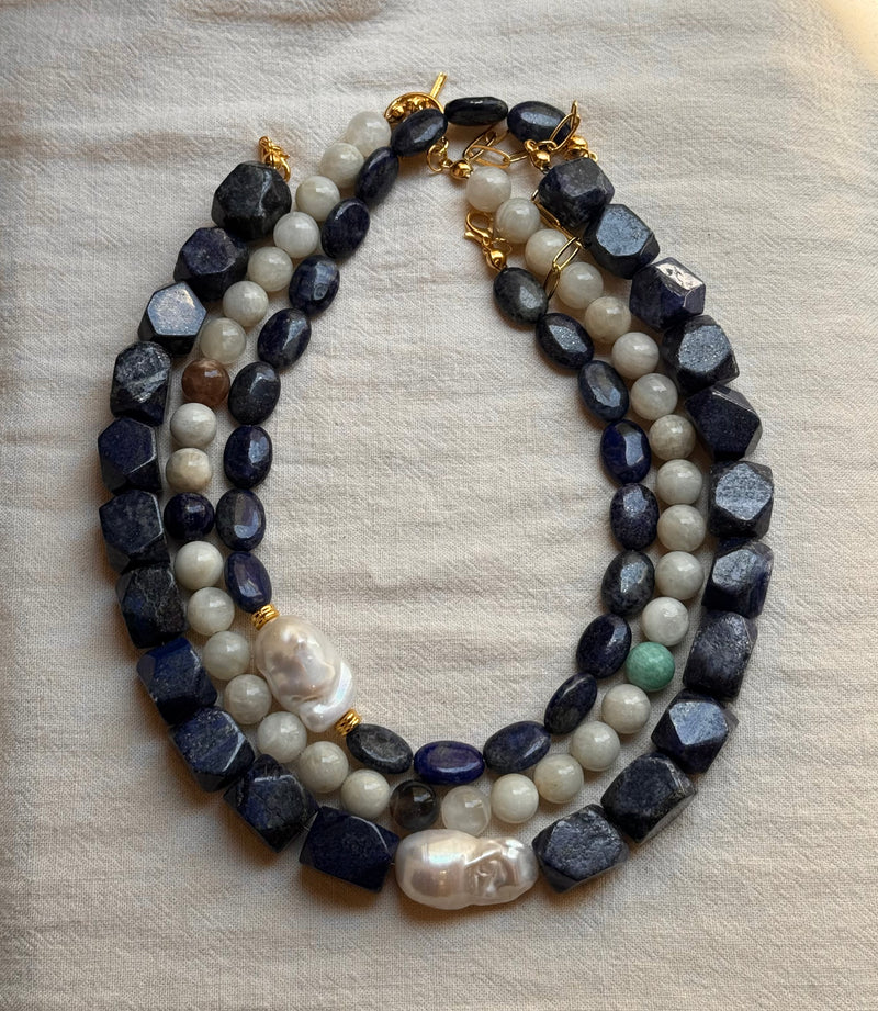 SAPPHIRUS LAPIS LAZULLI KOLYE