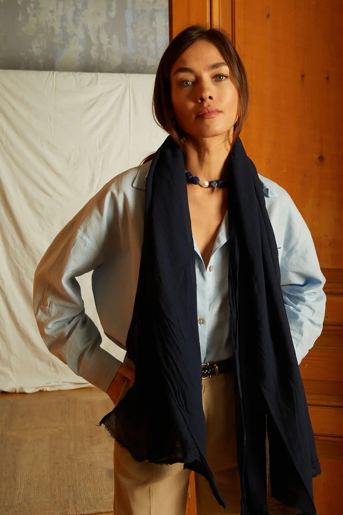 NUIT ORGANİK PAMUK HANDMADE ŞAL HARMONIOUS