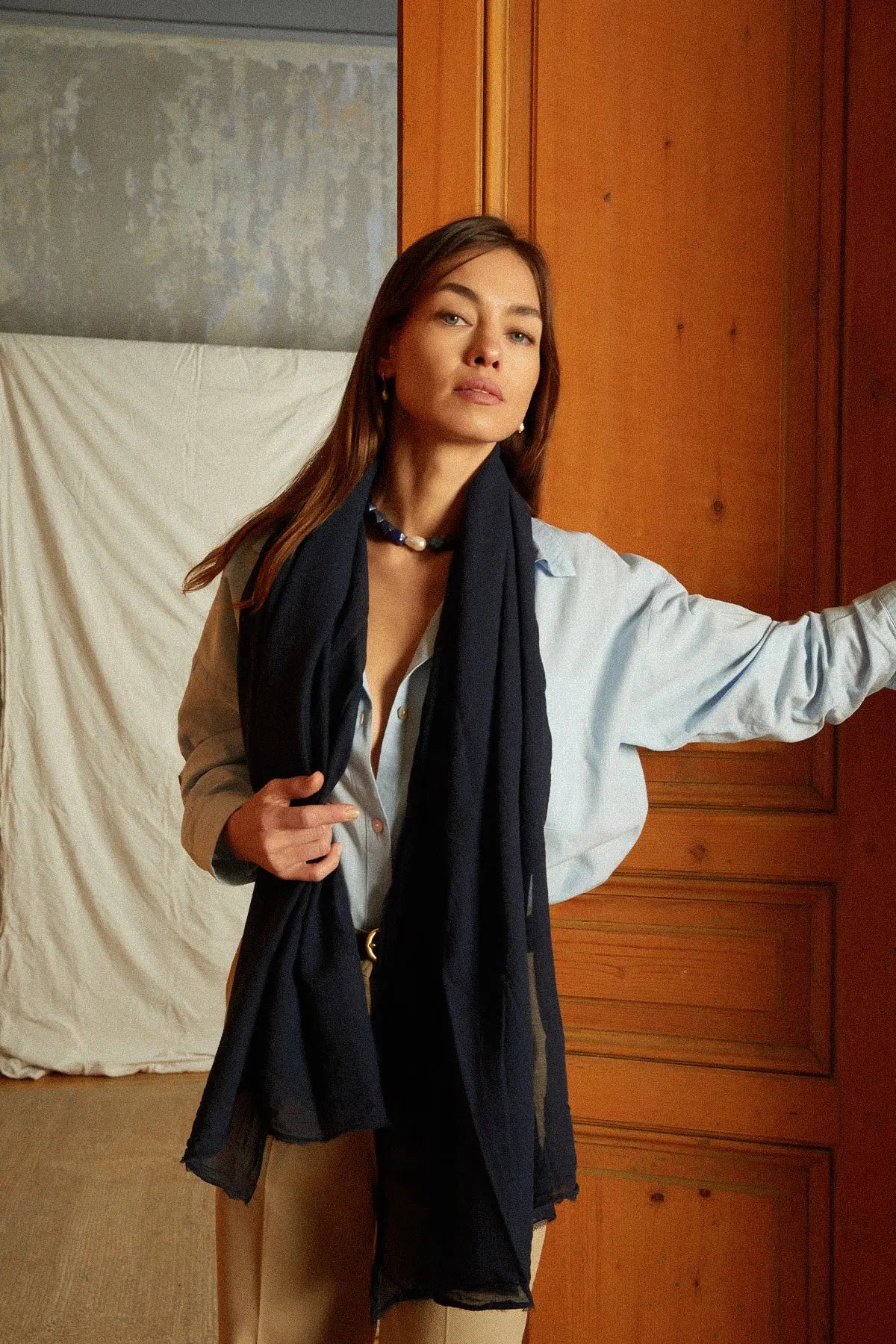 NUIT ORGANİK PAMUK HANDMADE ŞAL HARMONIOUS