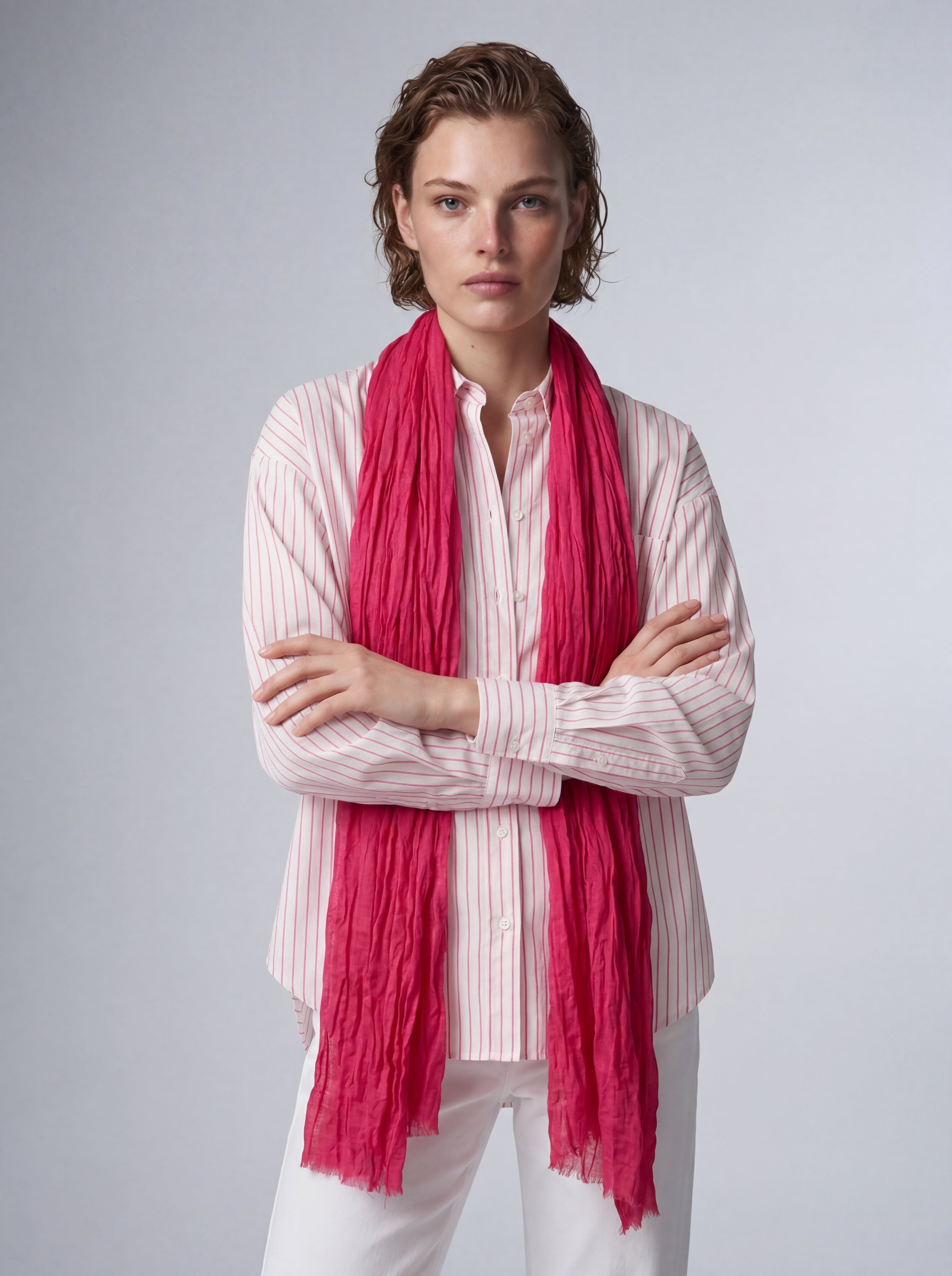Cherry Pink Ultra Light Pareo - Shawl