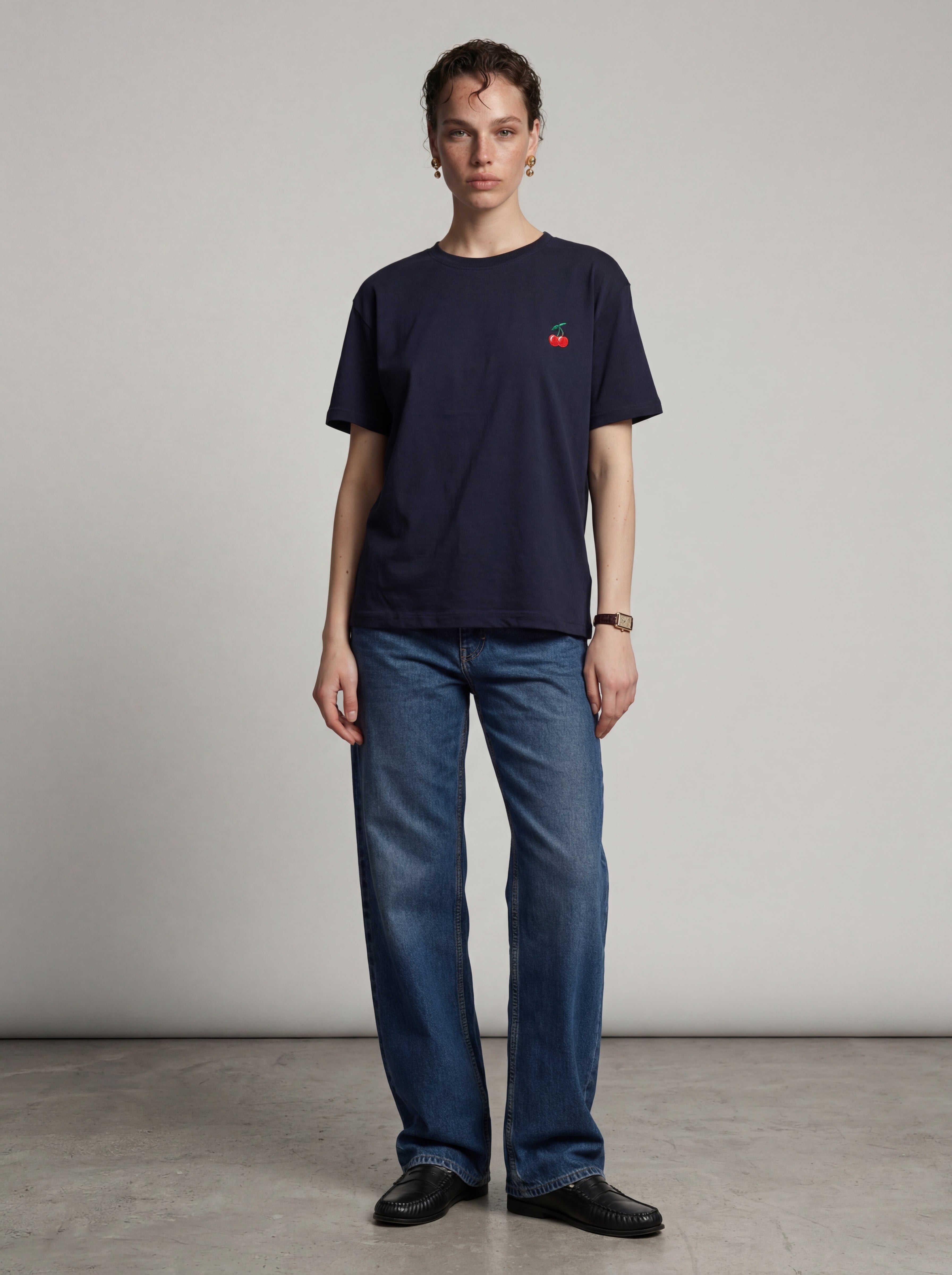 WIDE LEG BALLOON FIT JEAN VINTAGE BLEU