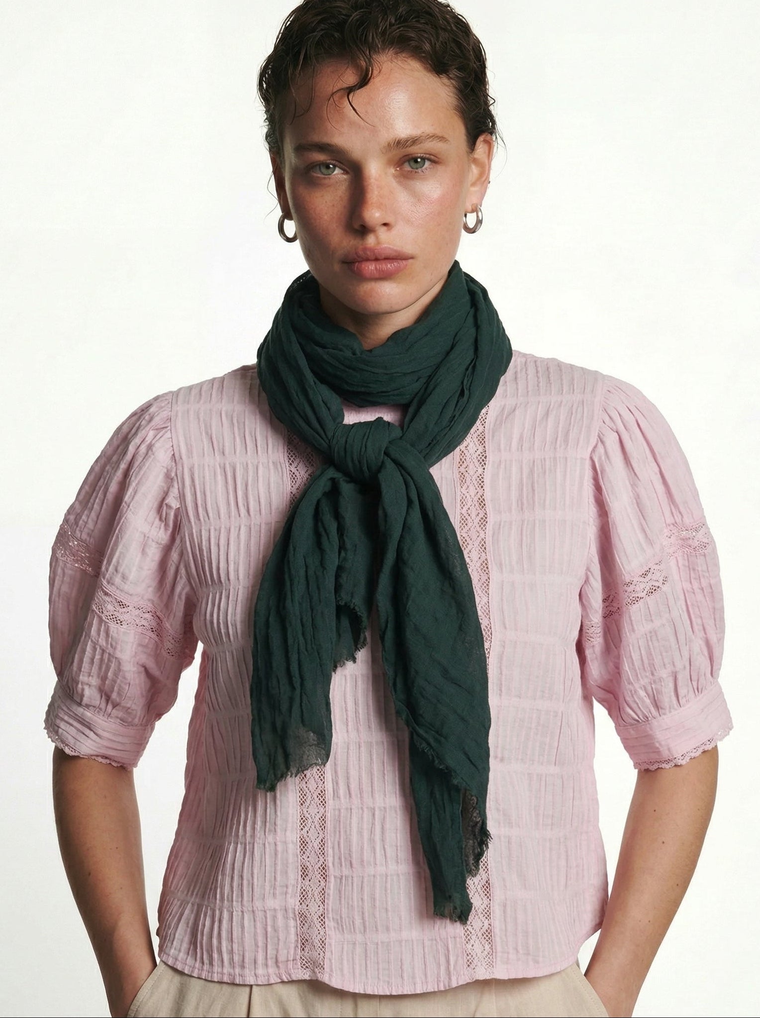 EMERALD ORGANIK PAMUK HANDMADE SAL