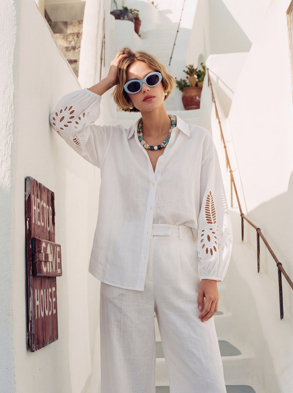 HELOISE DELIK ISI BLUZ BEYAZ