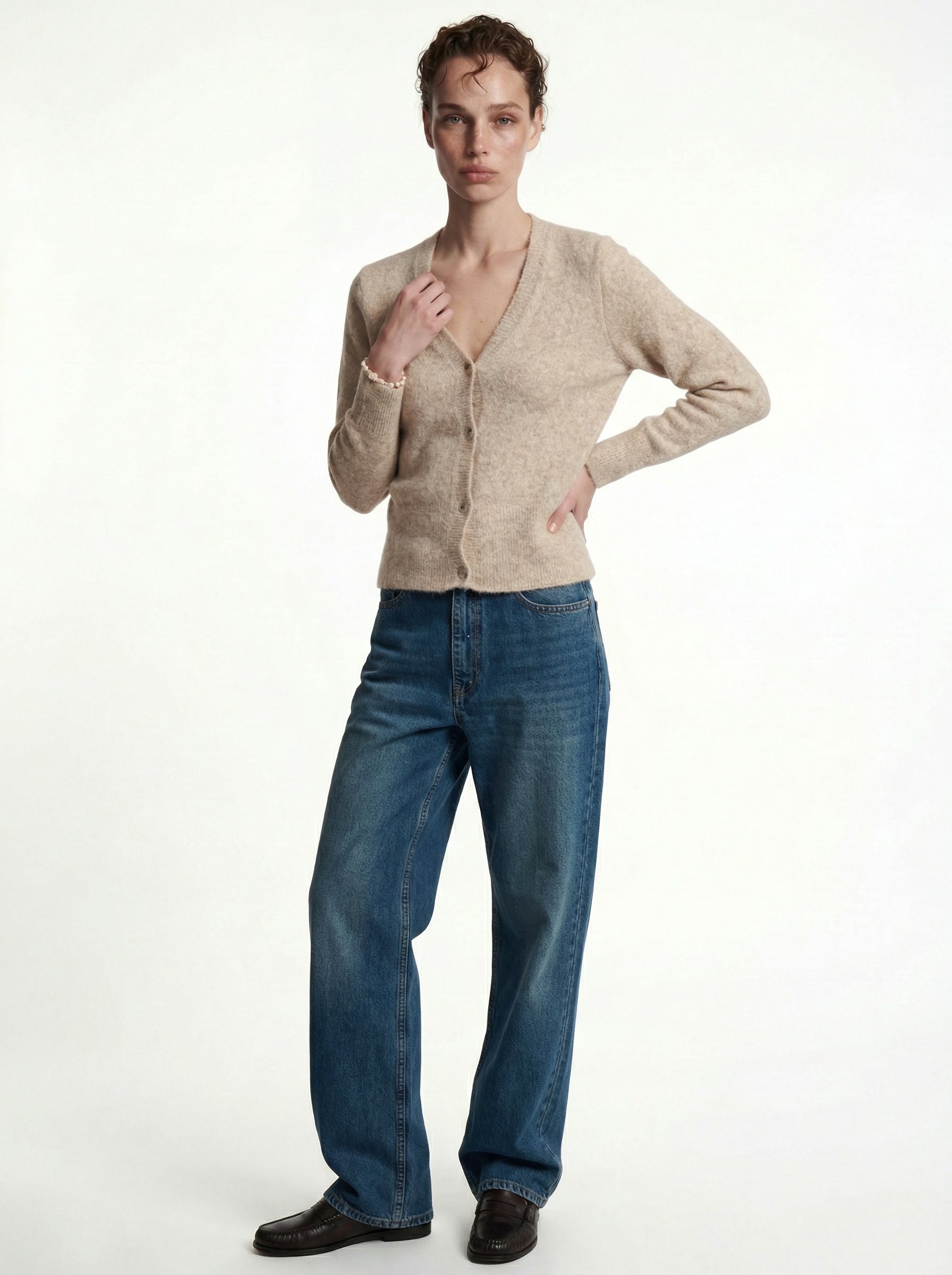 CREW NECK SOFT TEXTURED KNITWEAR CLARET RED