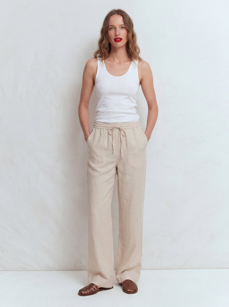 HALTER YAKA TRIKO BLUZ BEYAZ