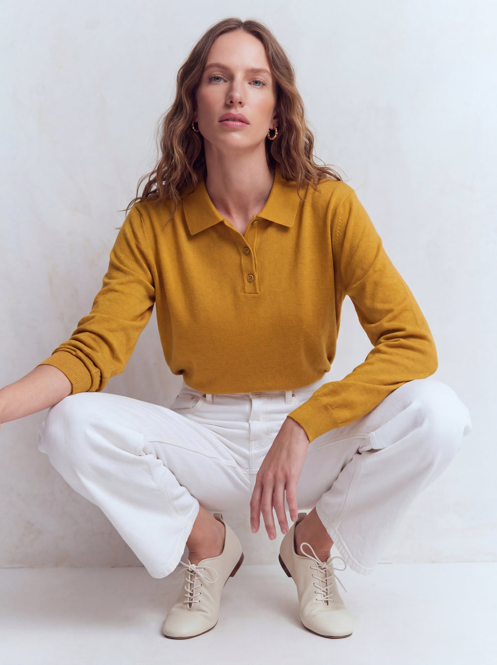 PAMUK POLO YAKA UNISEX KAZAK HARDAL