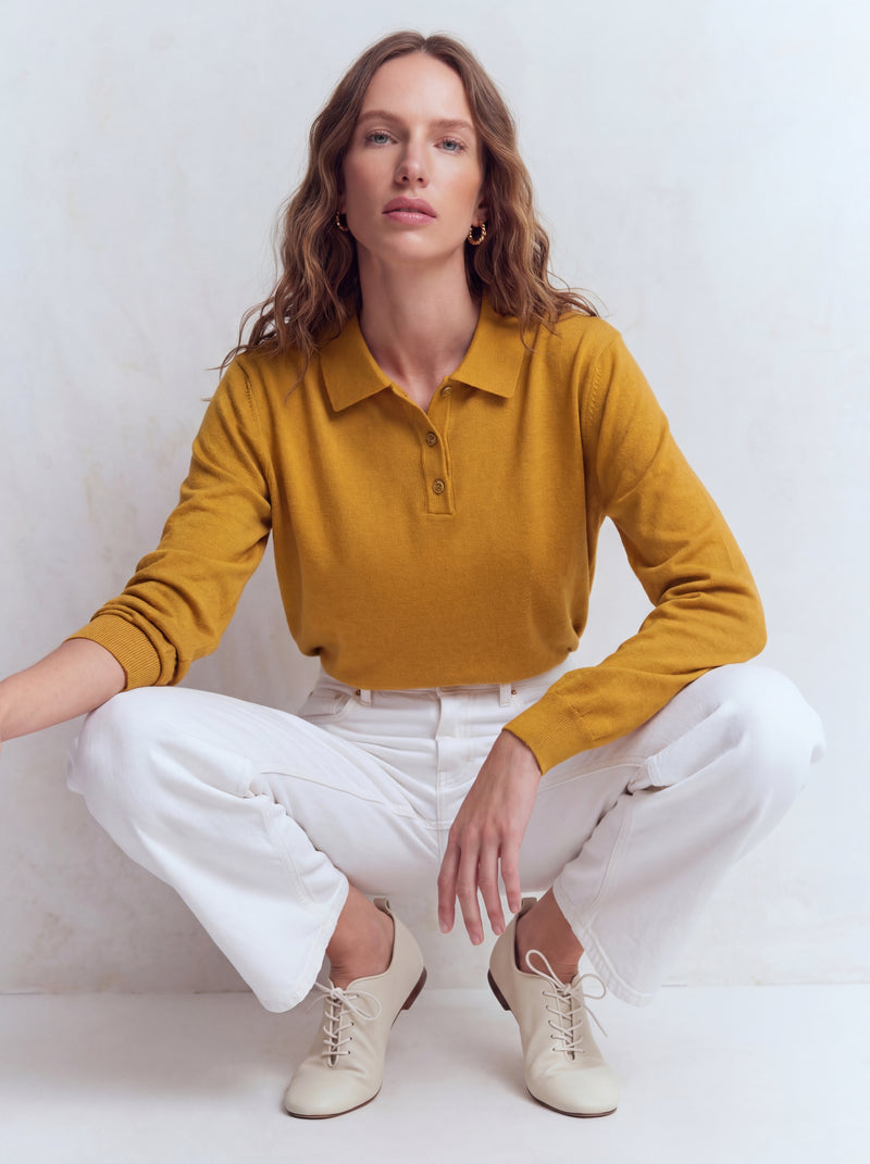 PAMUK POLO YAKA UNISEX KAZAK HARDAL
