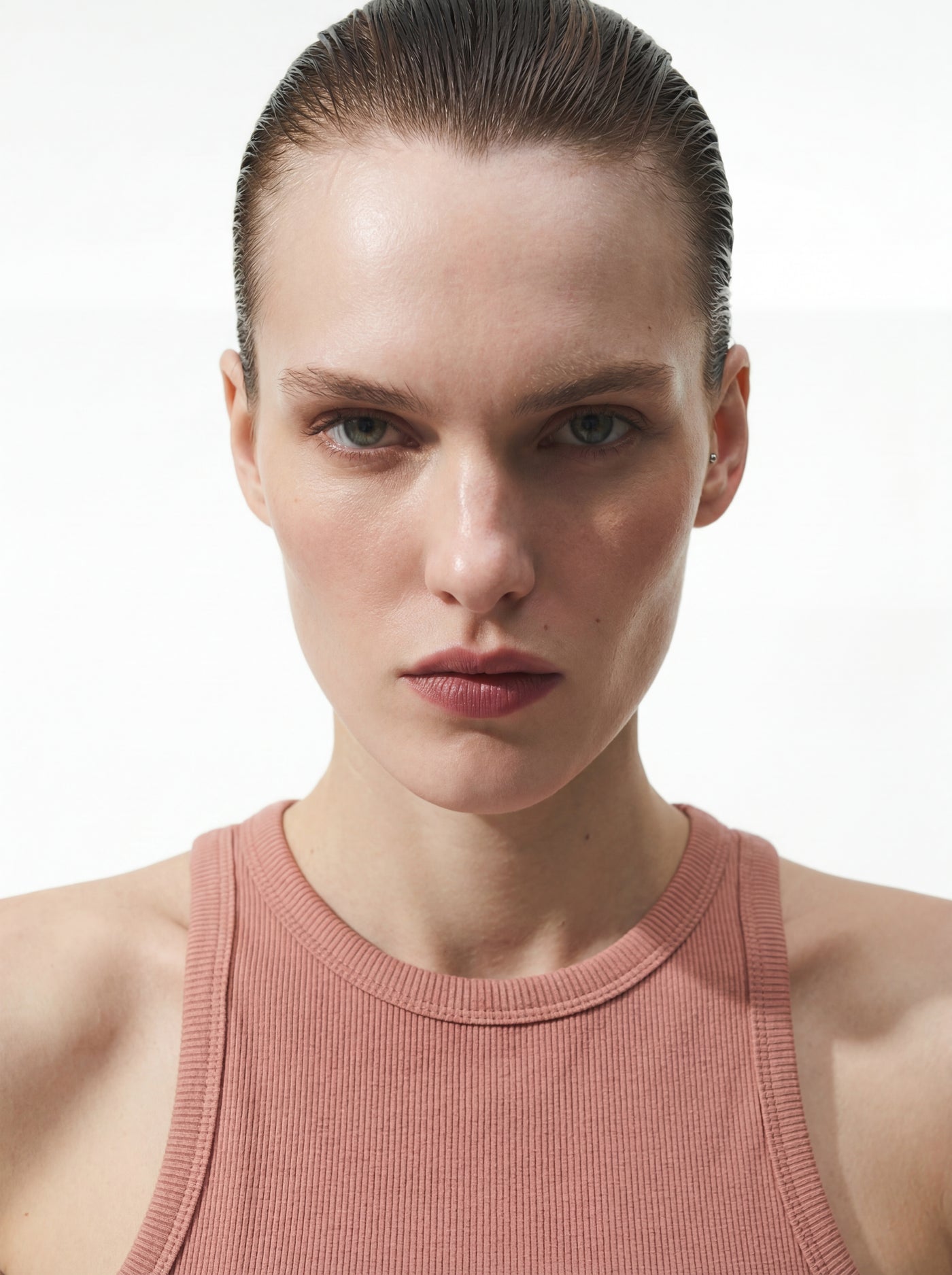 HALTER YAKA CROP TOP ROSE