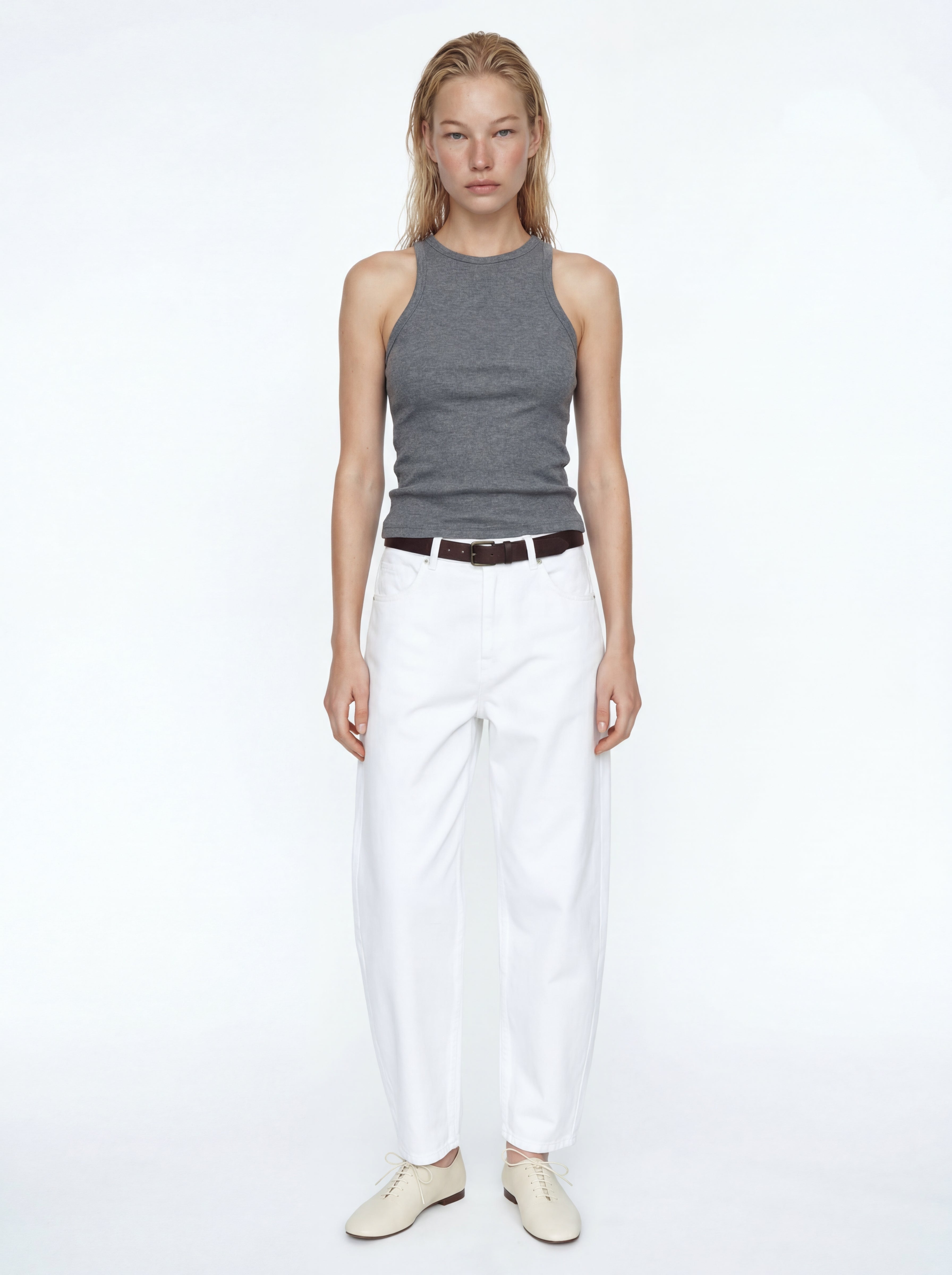 HALTER YAKA CROP TOP FUME