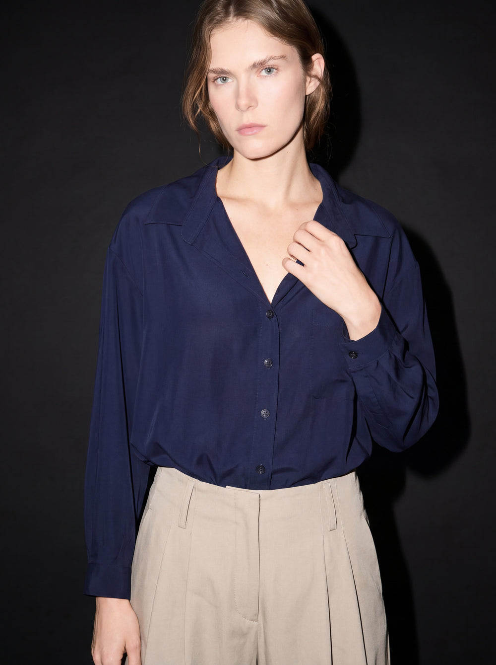 FLOWER POCKET TENS SHIRT RASPBERRY