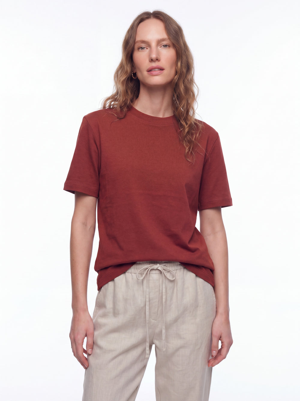 BASIC %100 COTTON T-SHIRT KIREMIT
