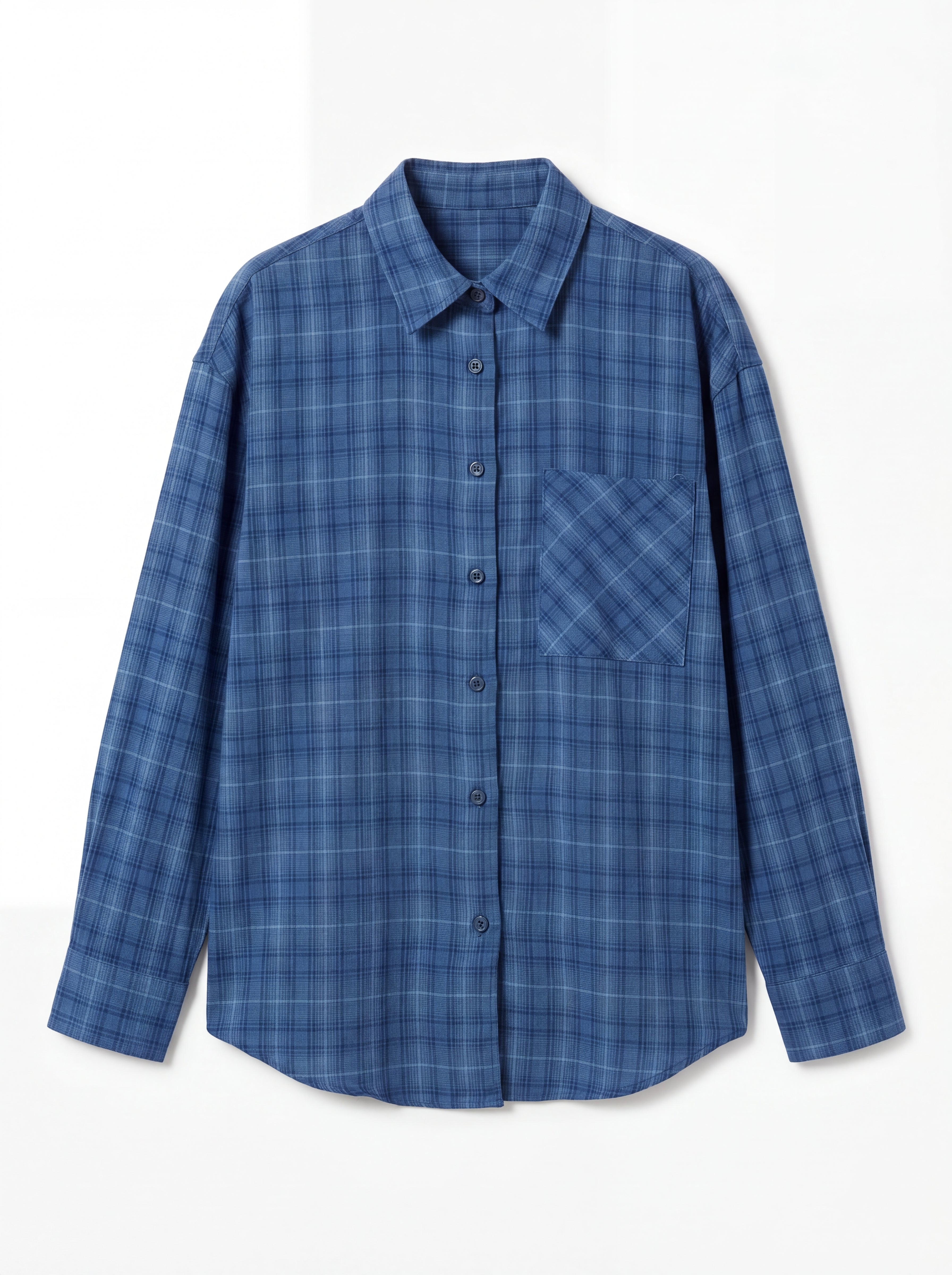 KARELI CEPLI OVERSIZE YUMUSAK GOMLEK