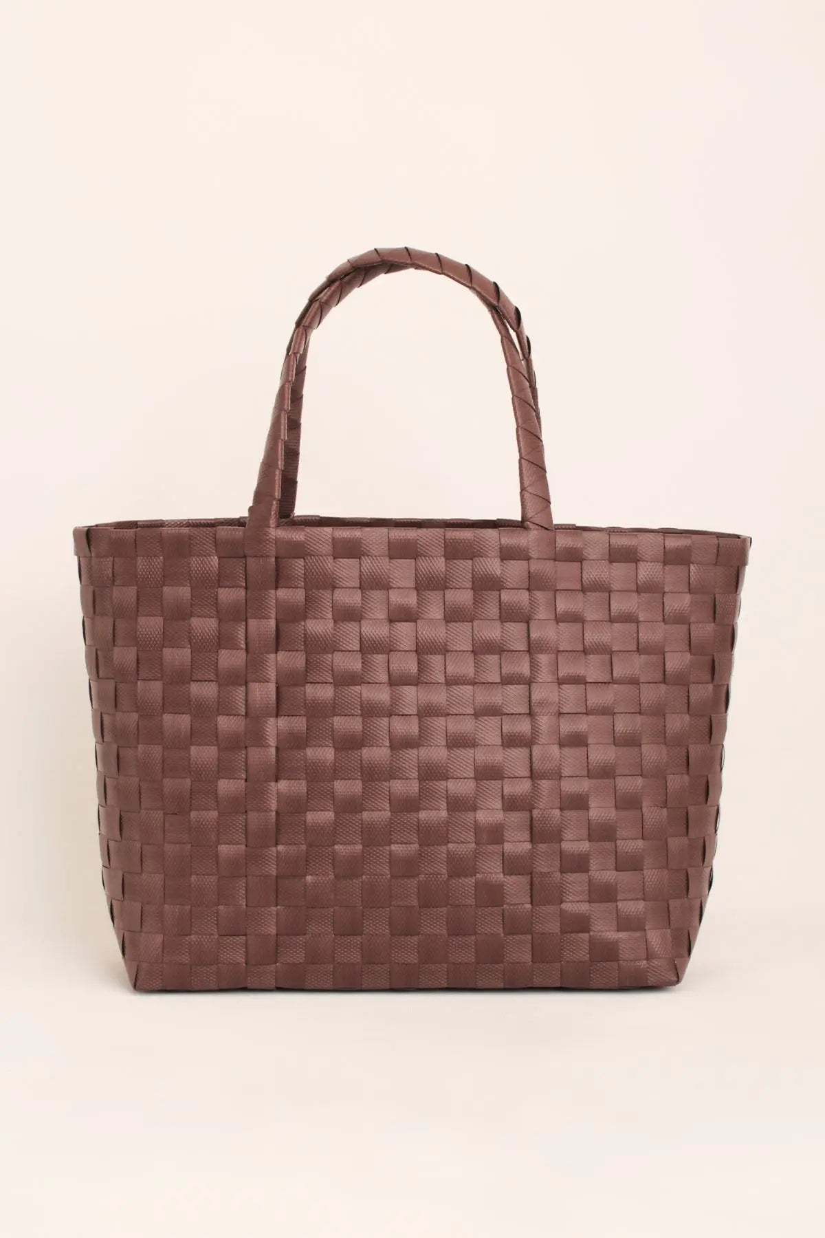 Örgü Kahverengi Tote Bag HARMONIOUS