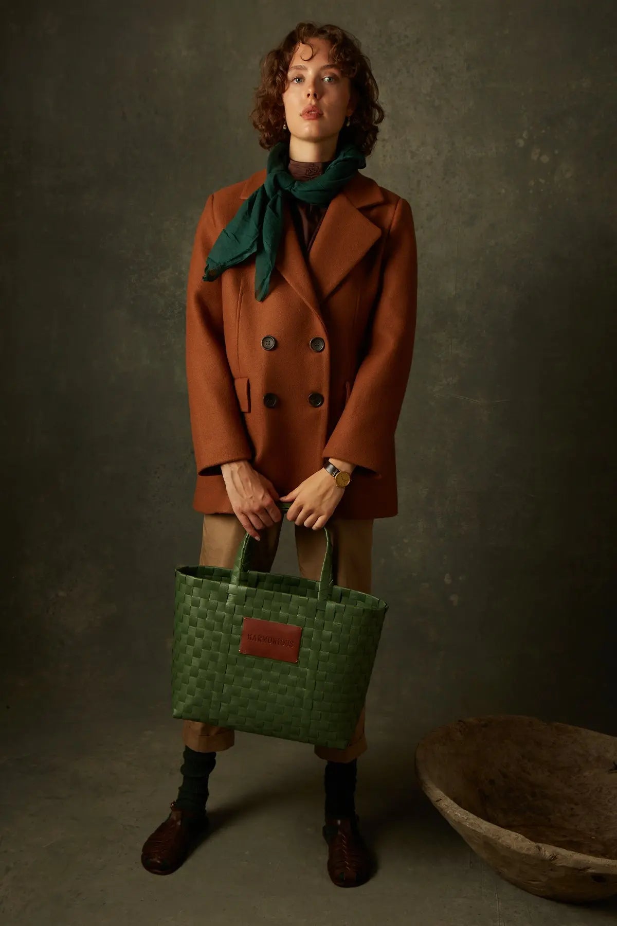 Örgü Yeşil Tote Bag HARMONIOUS