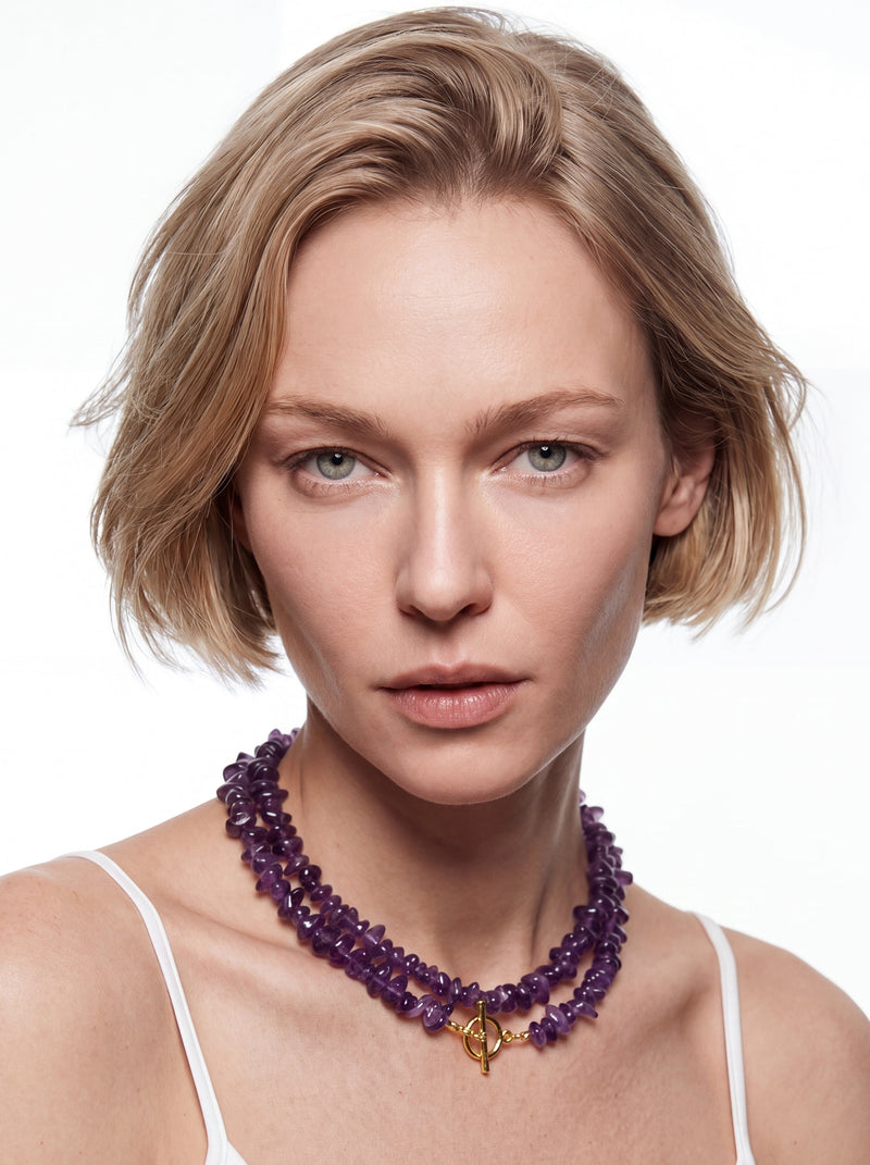VIOLETTE SAUVAGE KOLYE