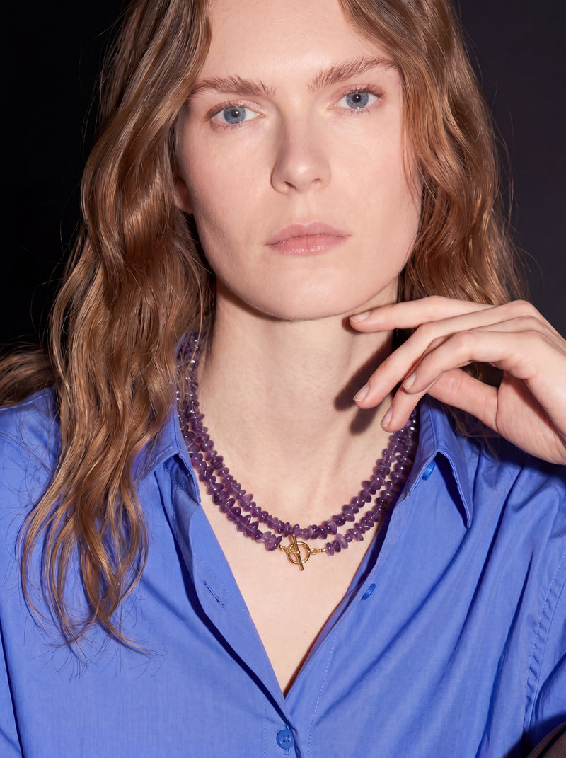 VIOLETTE SAUVAGE KOLYE