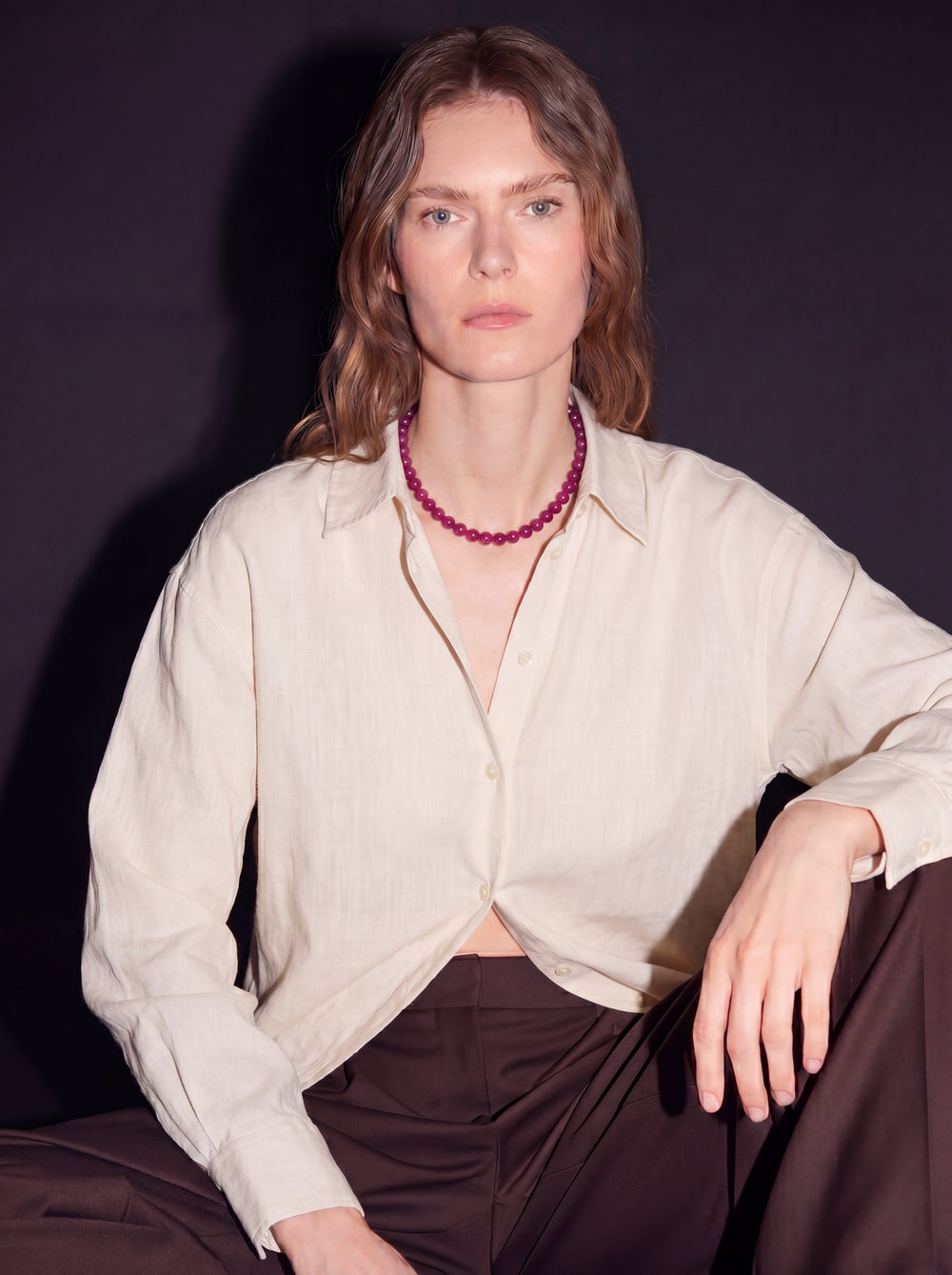 ROSE SAUVAGE KOLYE