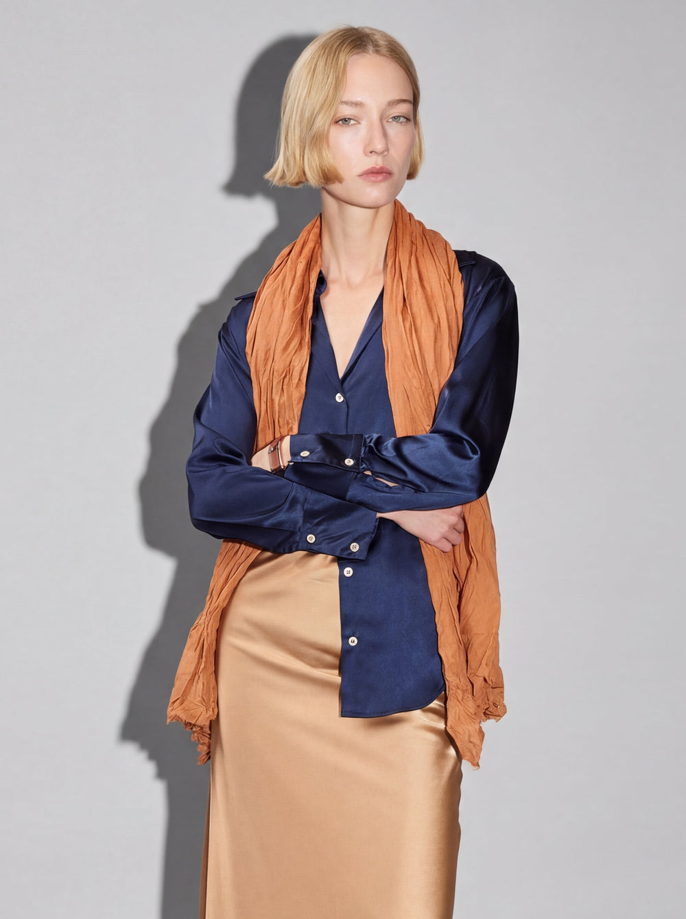 Rotten Mandarin Organic Cotton Handmade Shawl