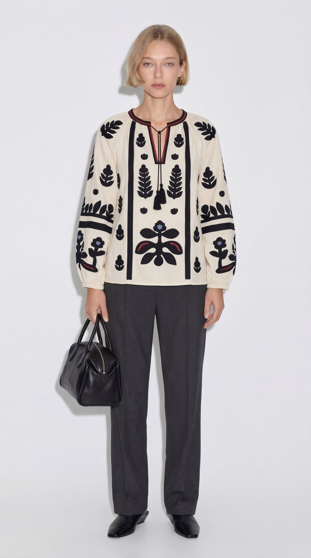 CAPE NAKISLI BLUZ KREM