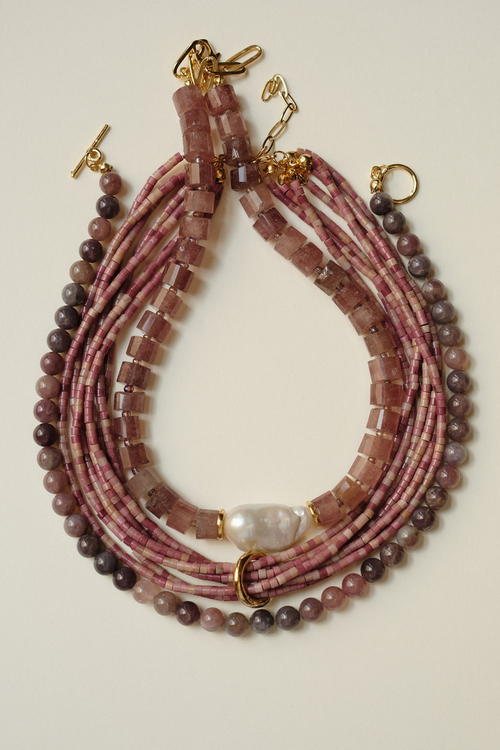 MATIERE ROUGE CORAL NECKLACE