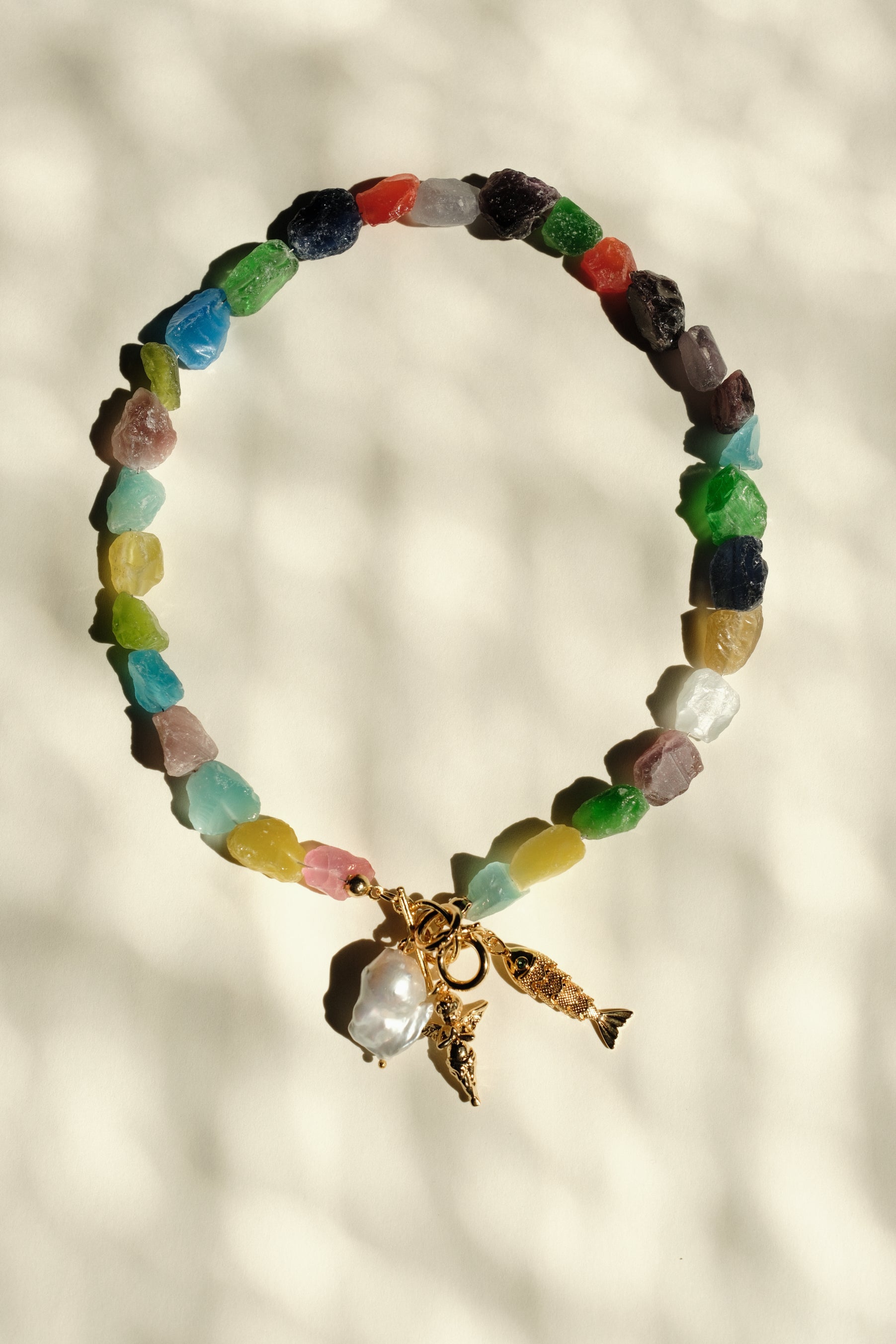 MATIERE ROUGE CORAL NECKLACE