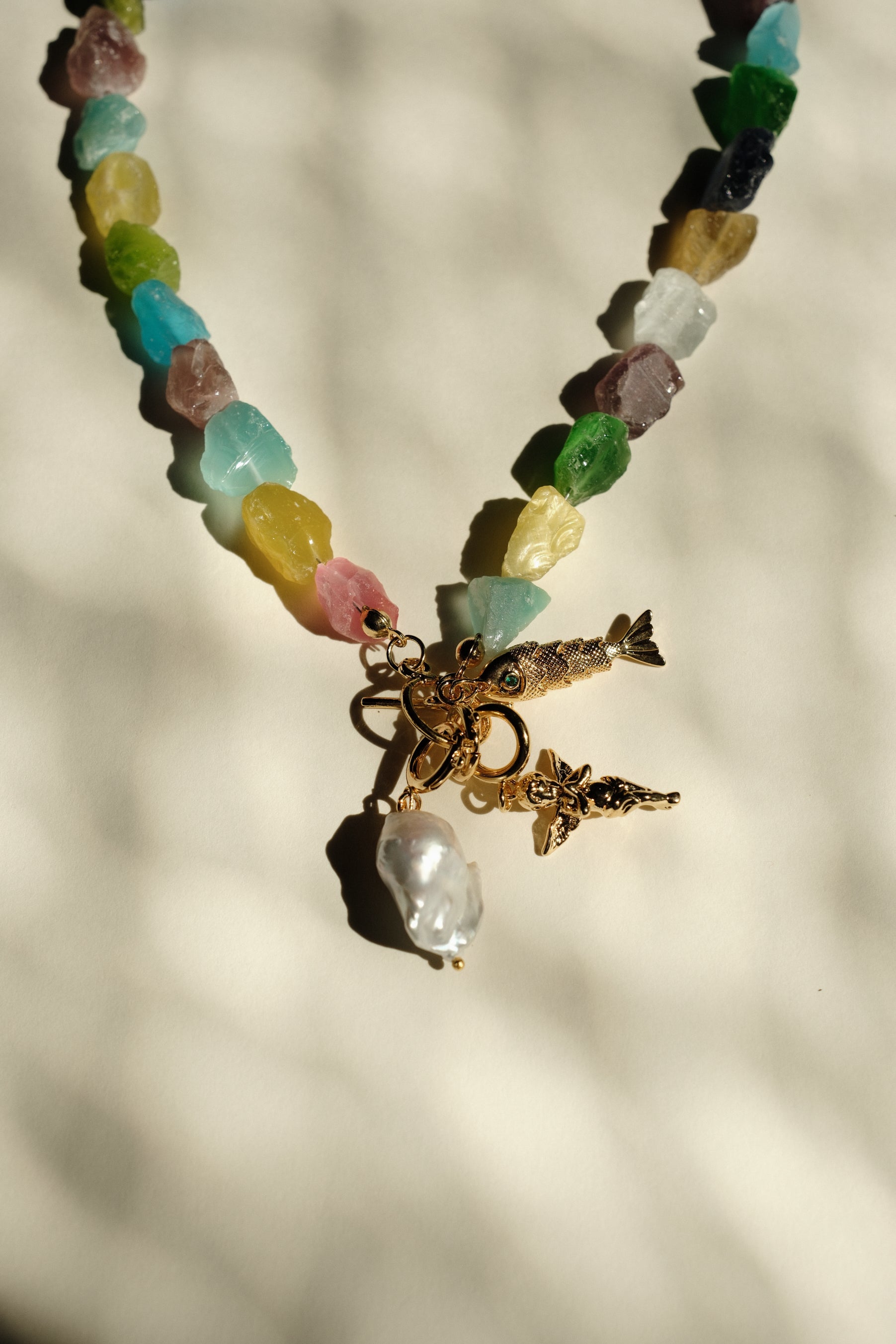 MATIERE ROUGE CORAL NECKLACE