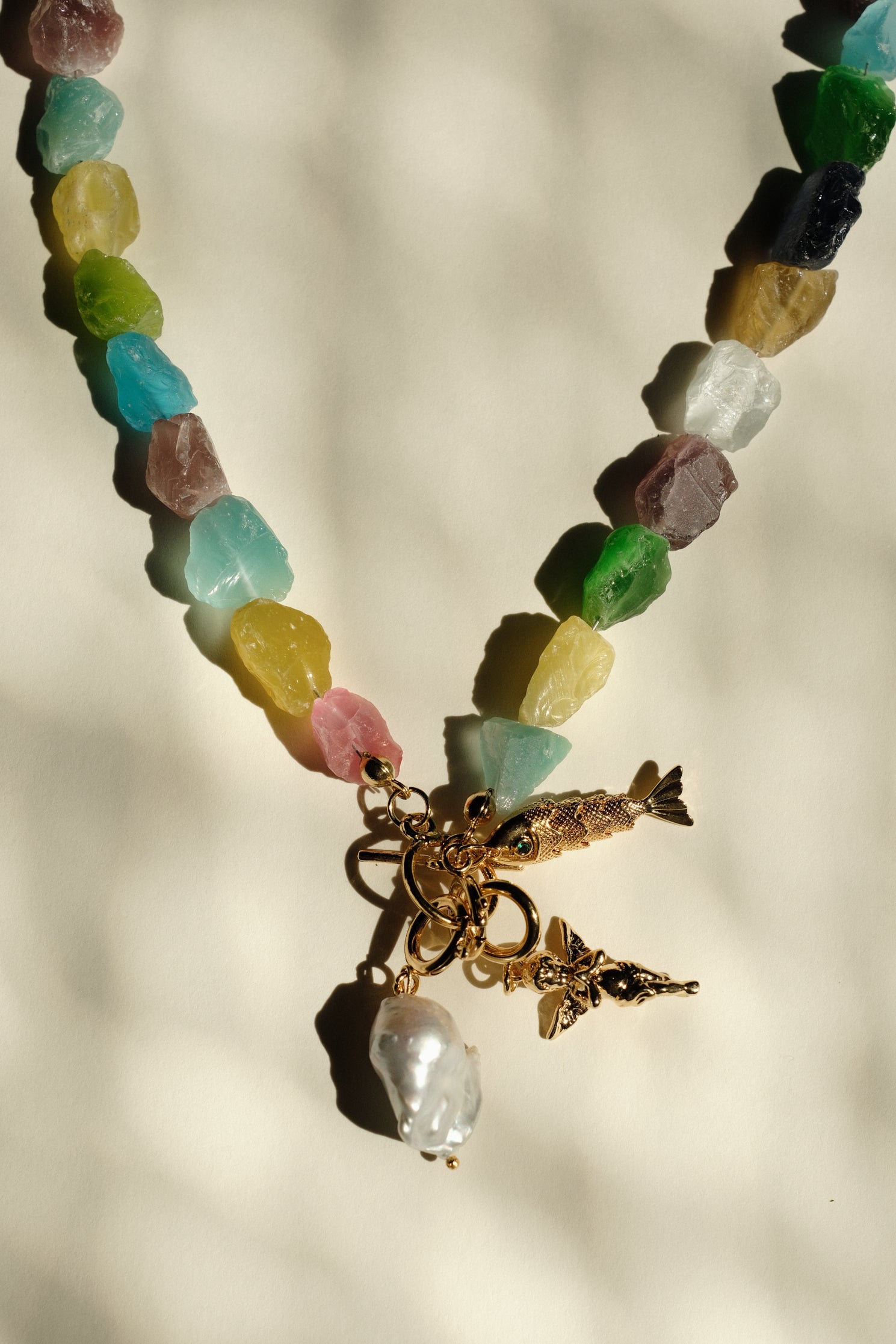 MATIERE ROUGE CORAL NECKLACE