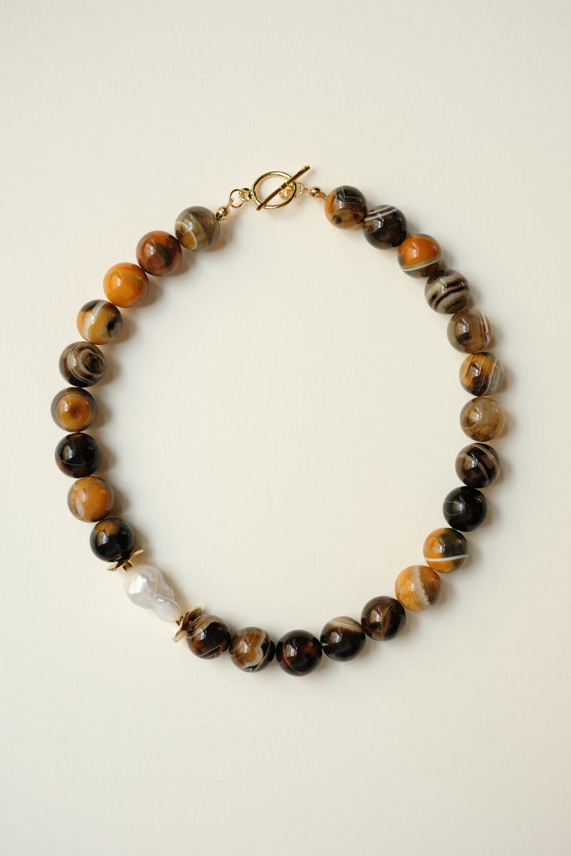 MATIERE ROUGE CORAL NECKLACE