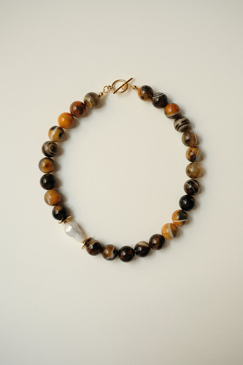 MATIERE ROUGE CORAL NECKLACE