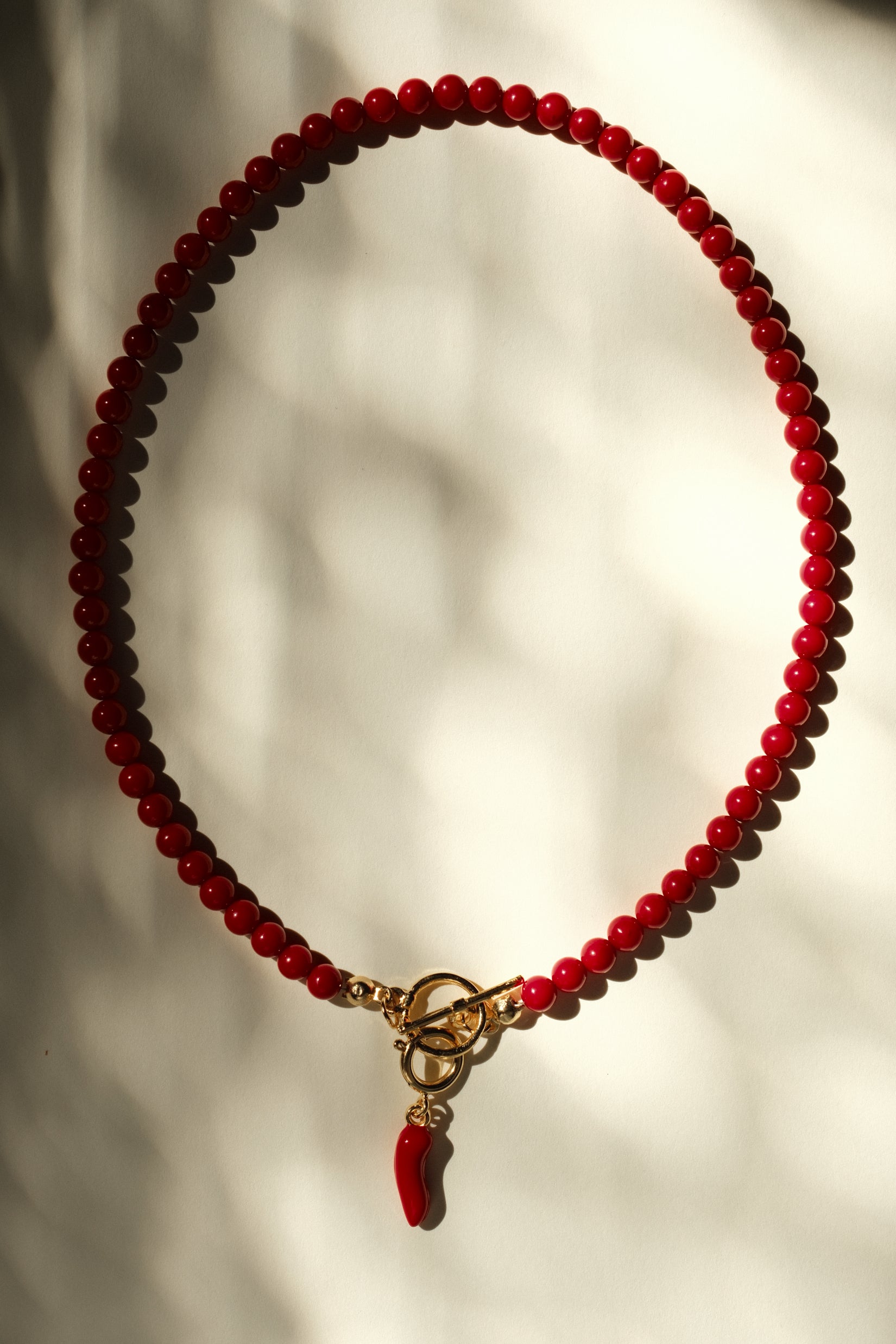 MATIERE ROUGE CORAL NECKLACE