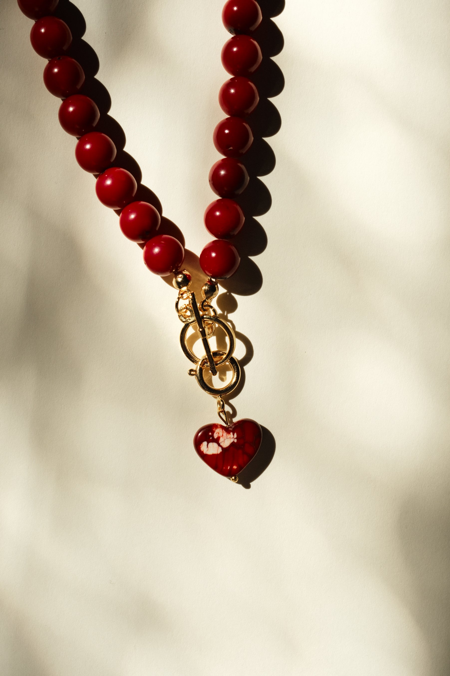 MATIERE ROUGE CORAL NECKLACE