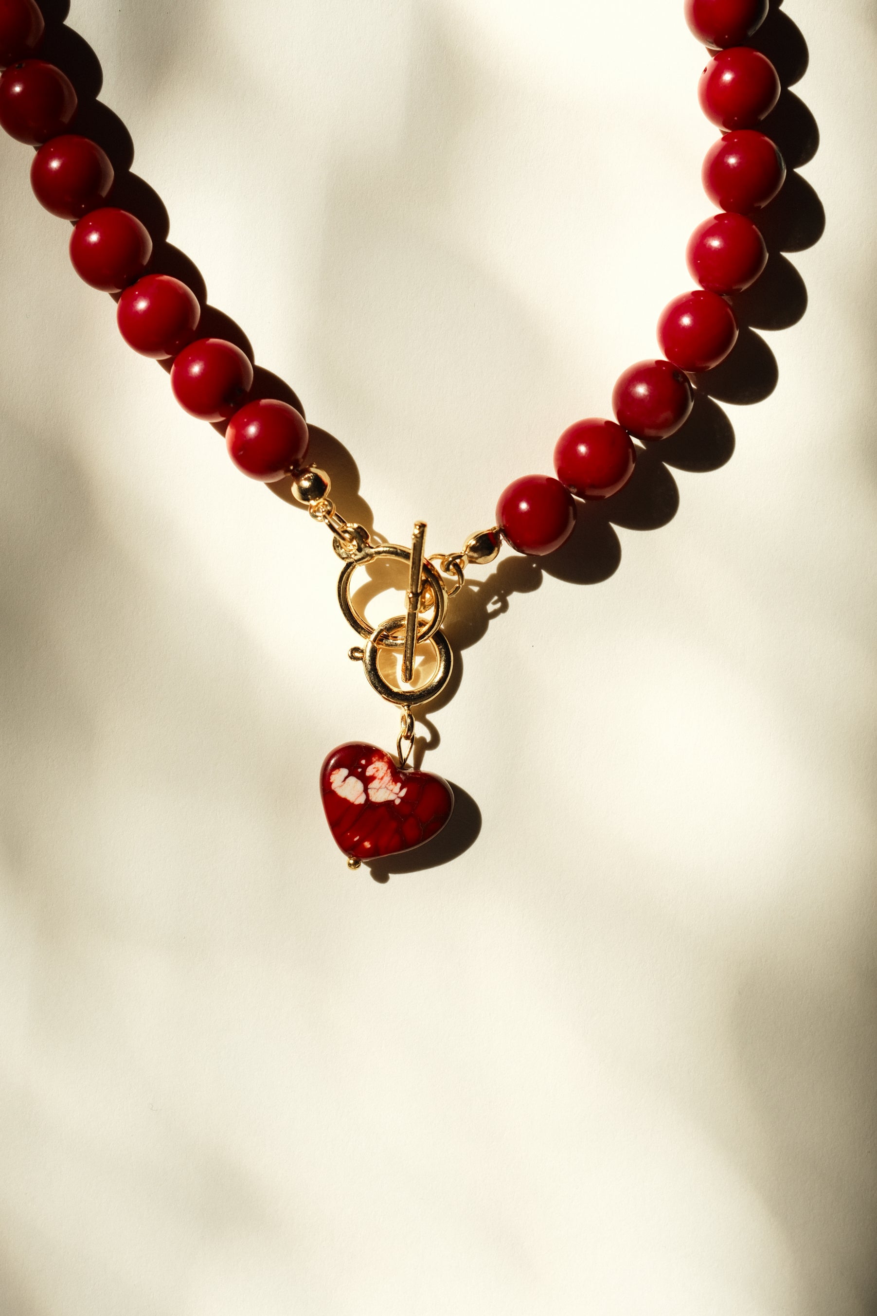 MATIERE ROUGE CORAL NECKLACE