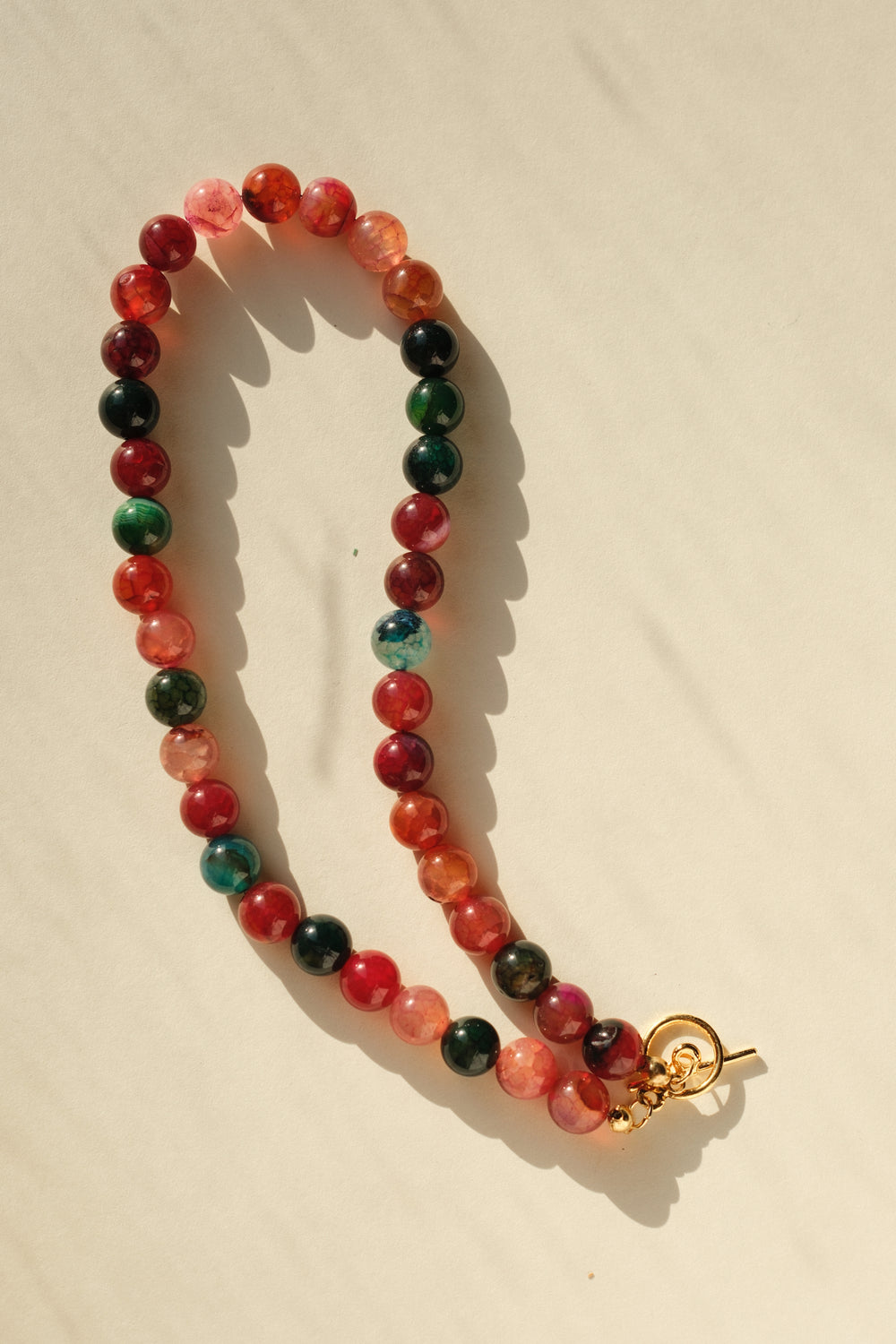 MATIERE ROUGE CORAL NECKLACE