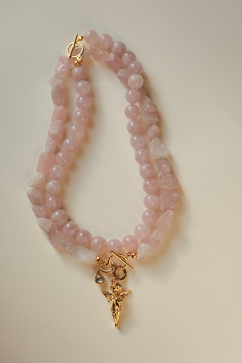 MATIERE ROUGE CORAL NECKLACE