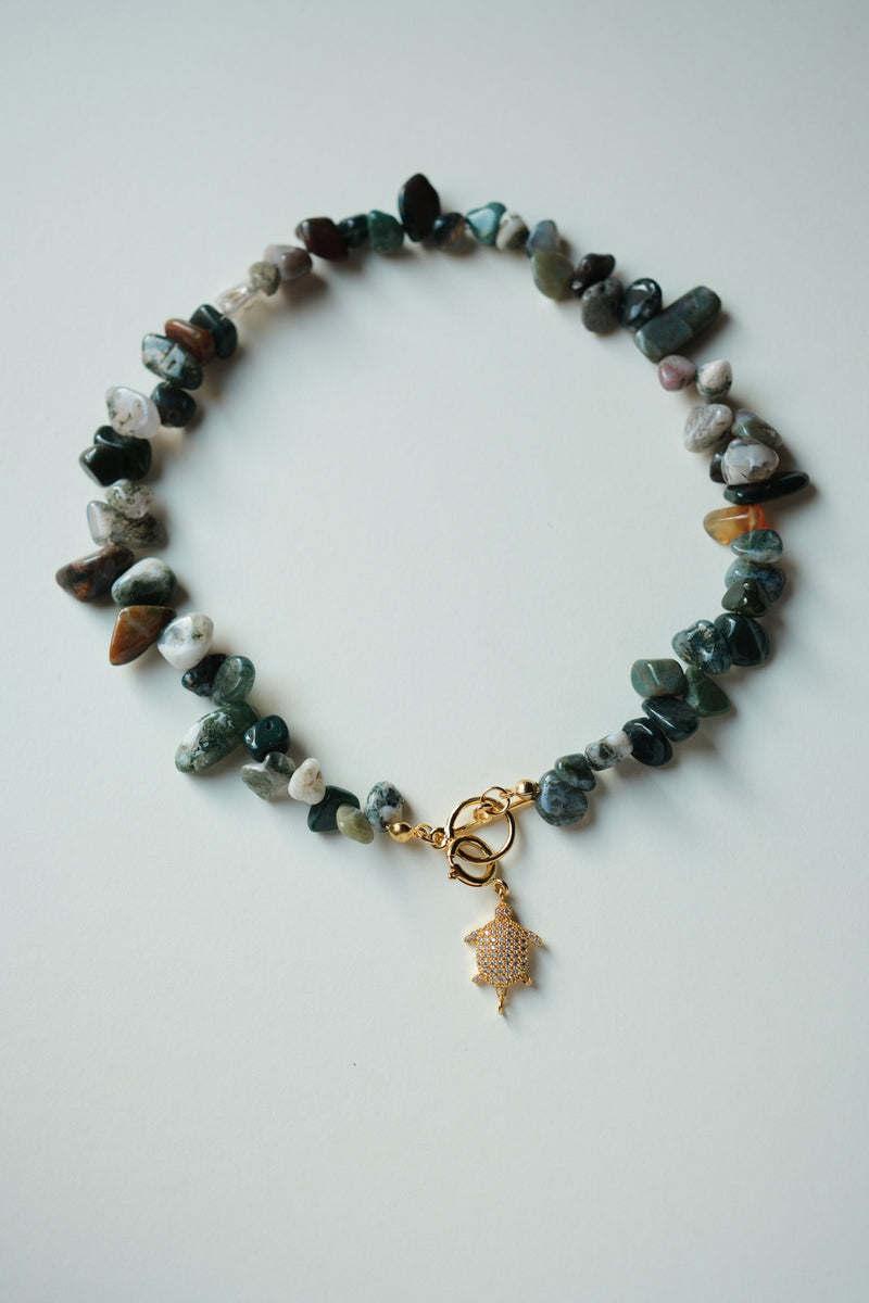 MATIERE ROUGE CORAL NECKLACE