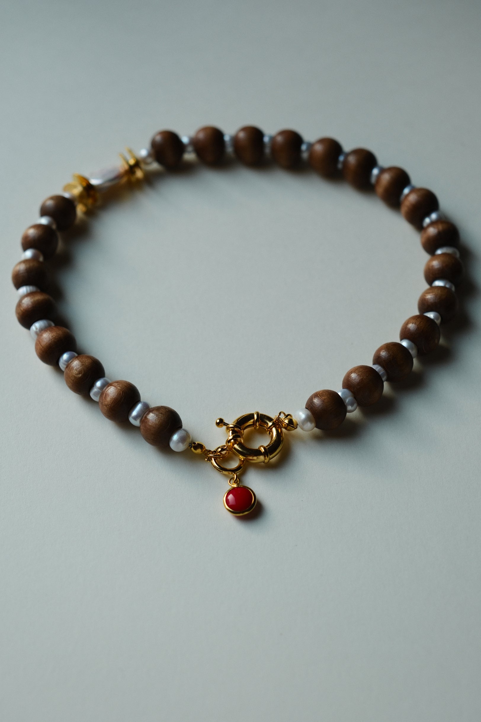 MATIERE ROUGE CORAL NECKLACE