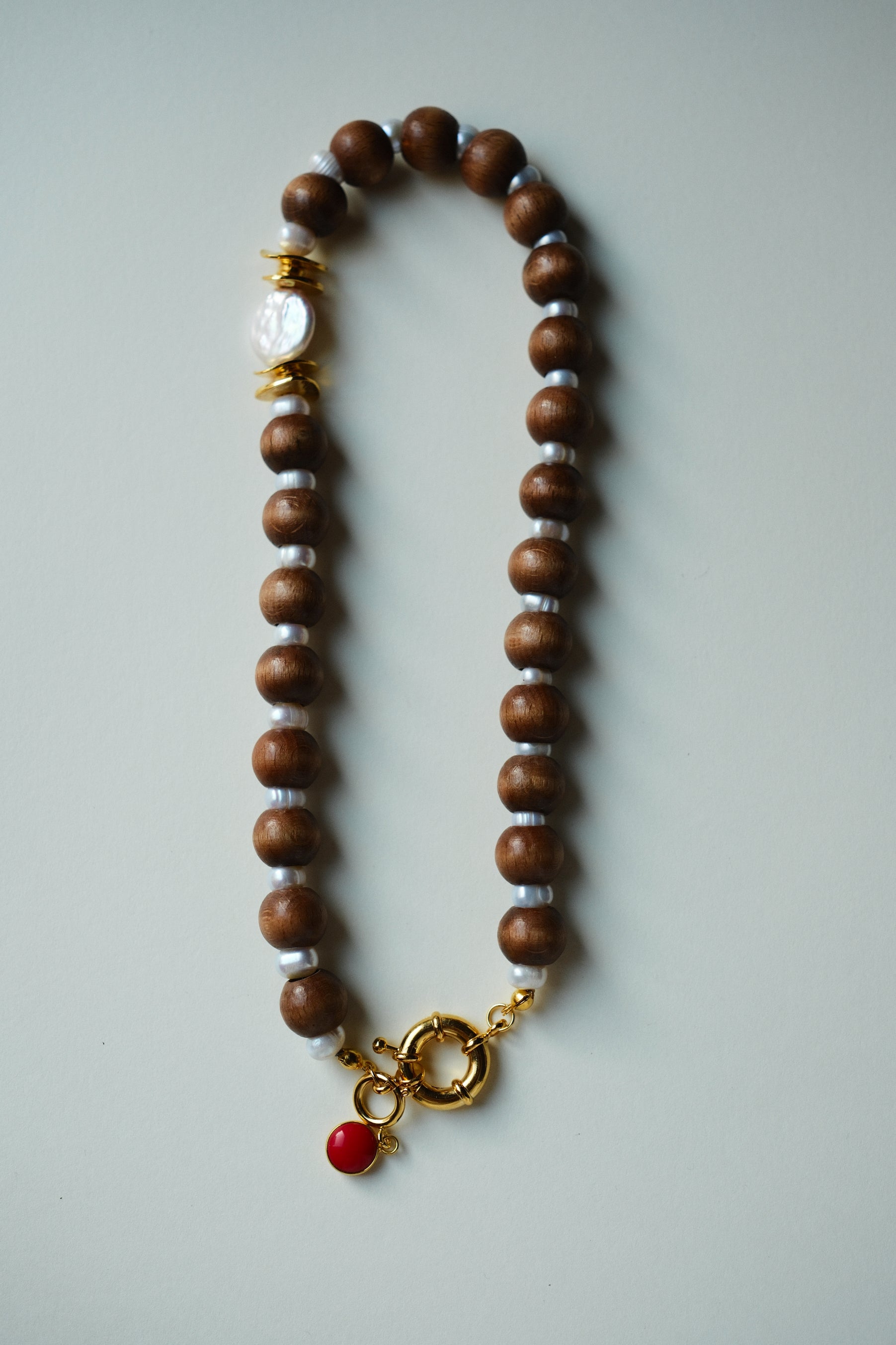 MATIERE ROUGE CORAL NECKLACE