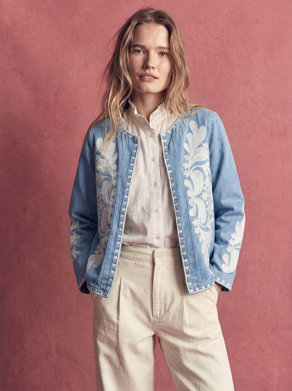 CLEMENCIA NAKISLI DENIM CEKET