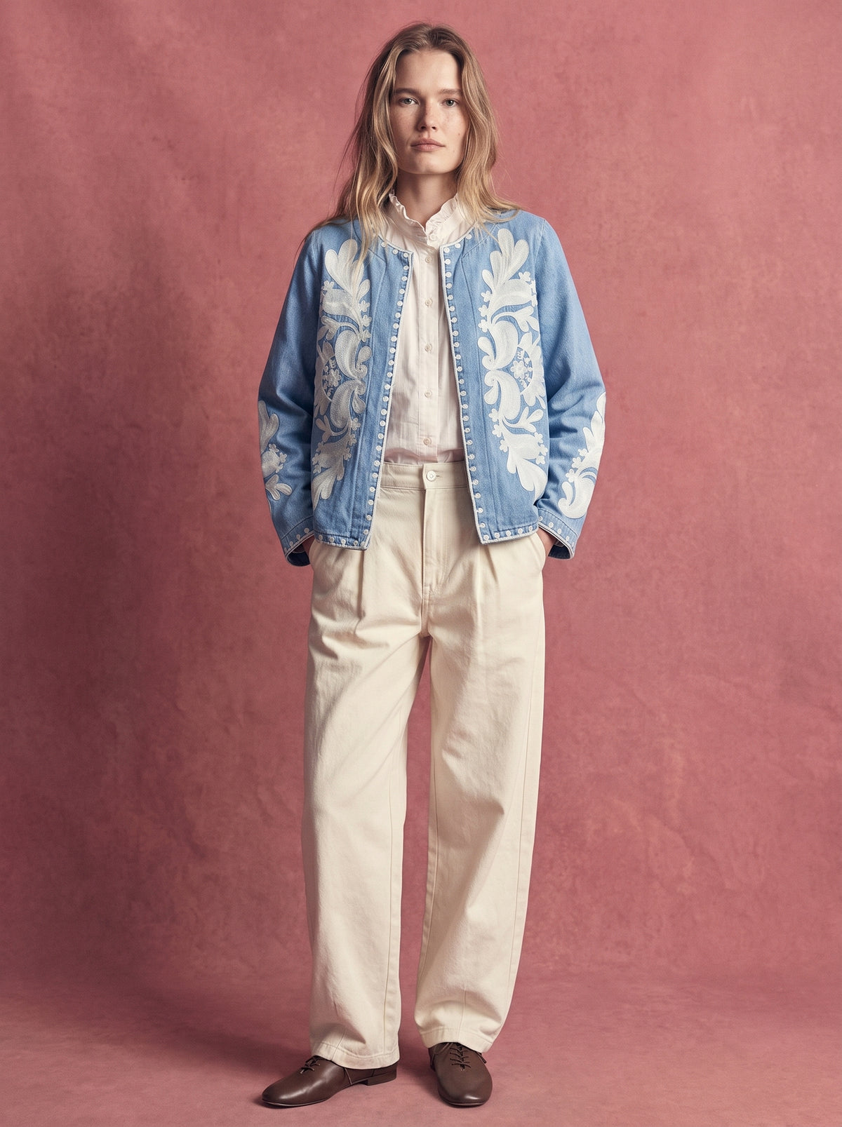 CLEMENCIA NAKISLI DENIM CEKET