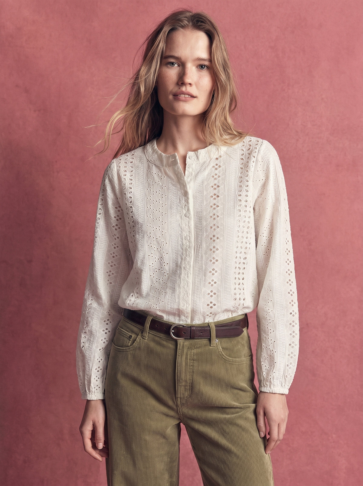 EDITH STANDARD COLLAR HOLE HEAT SHIRT