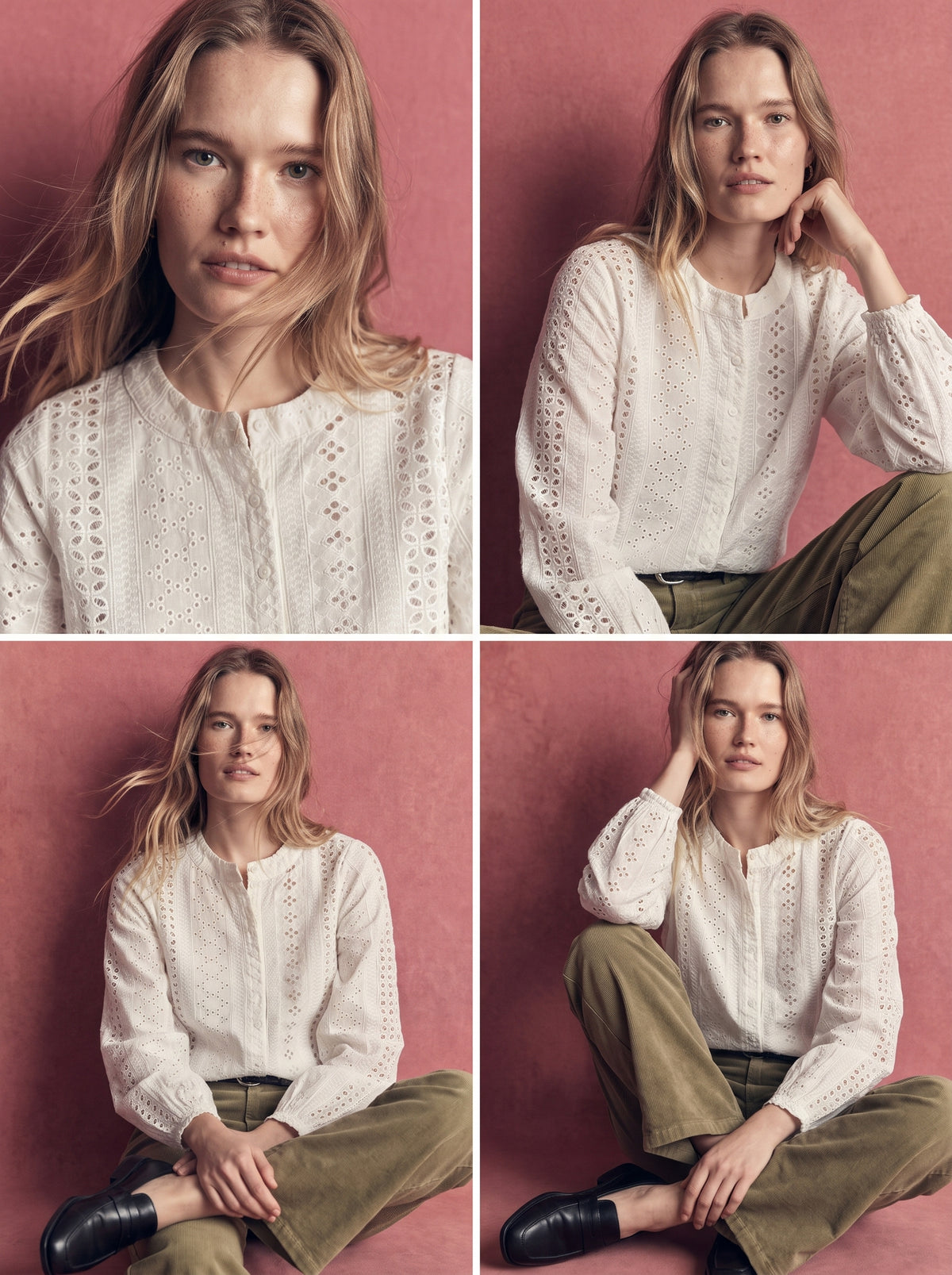 EDITH STANDARD COLLAR HOLE HEAT SHIRT