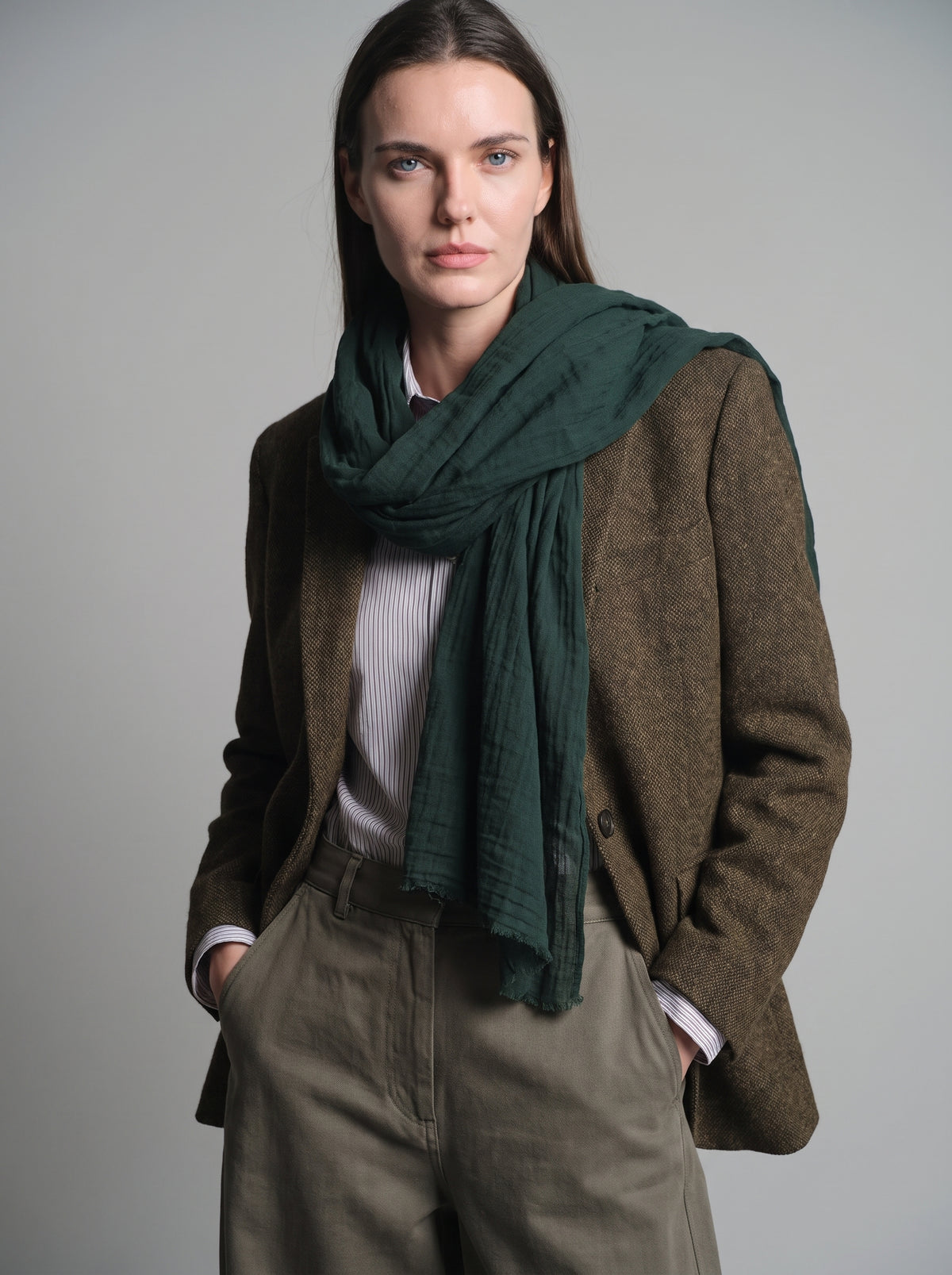 EMERALD ORGANIK PAMUK HANDMADE SAL