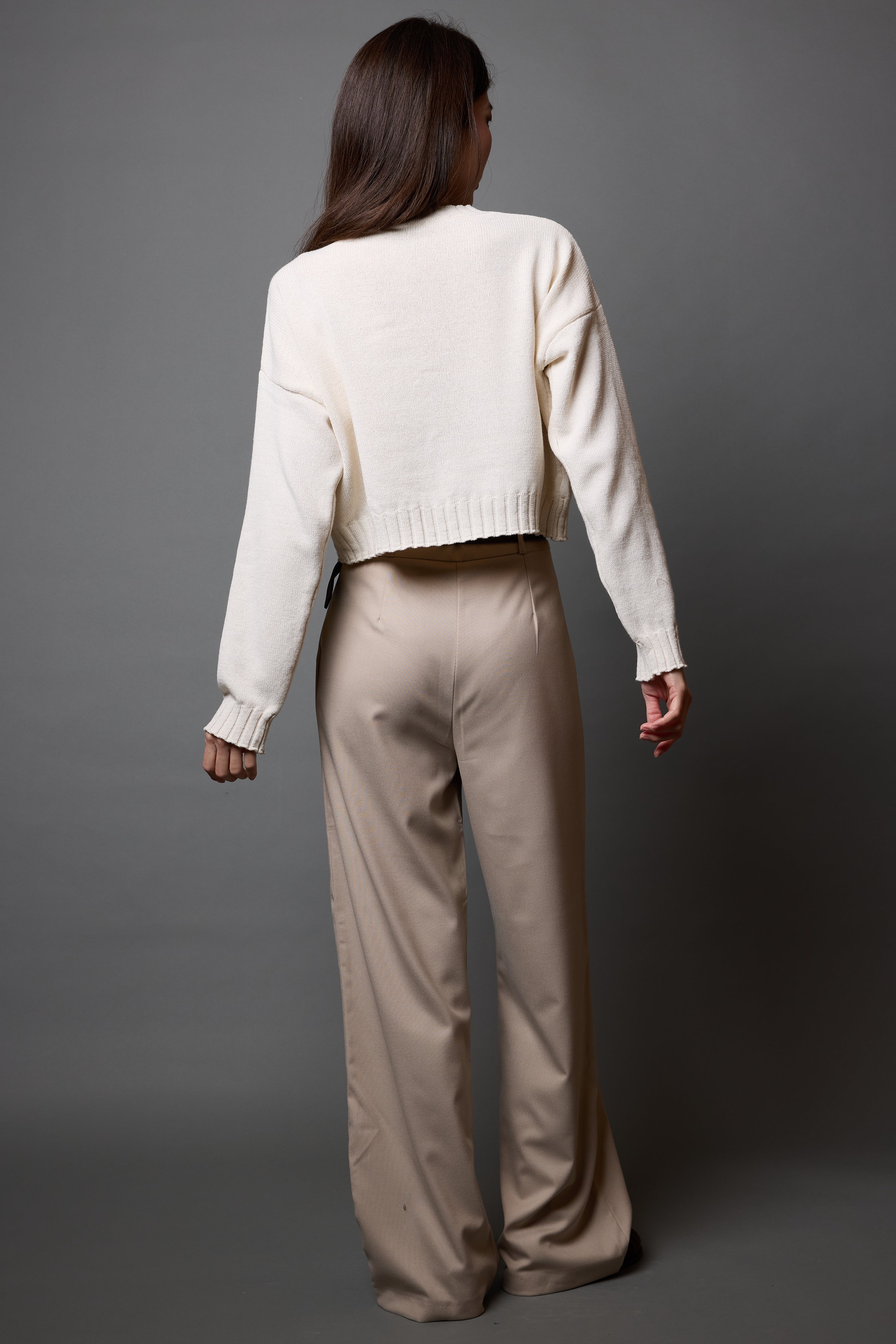 PİLELİ PALAZZO PANTOLON BEIGE