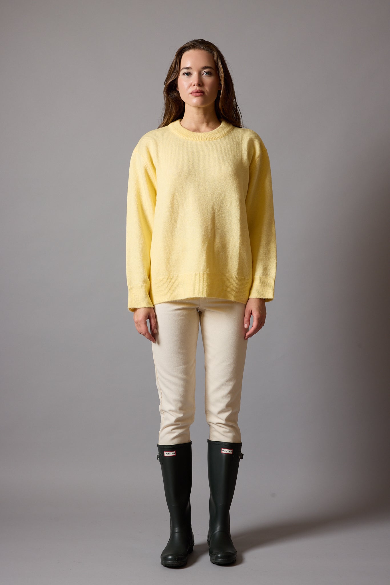 OVERSIZE BISIKLET YAKA KAZAK BUTTER YELLOW