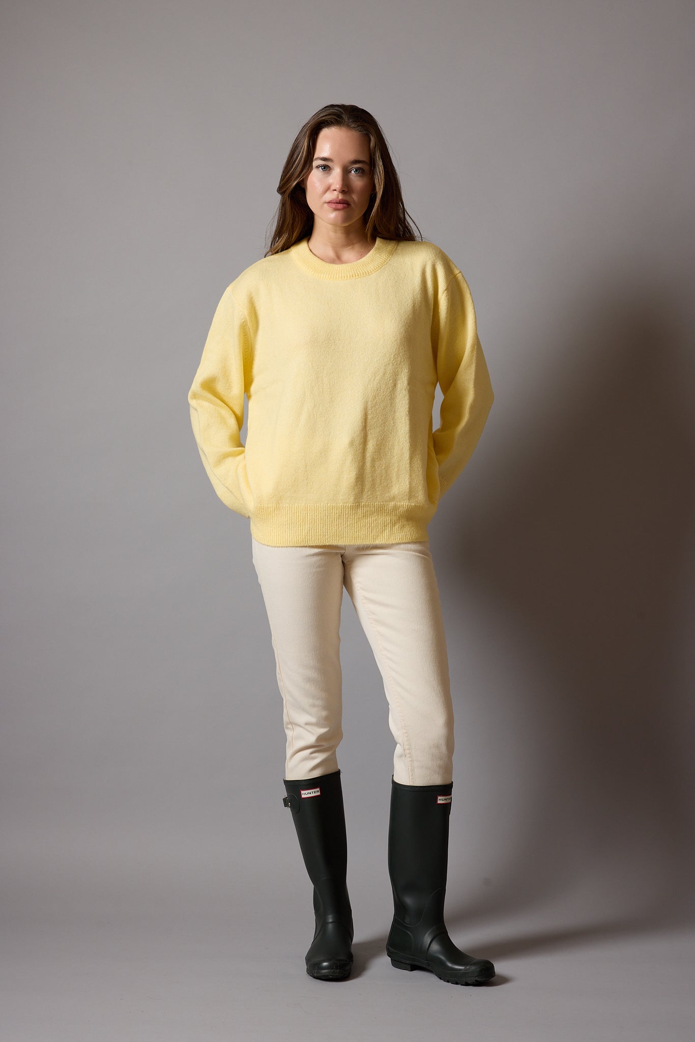 OVERSIZE BISIKLET YAKA KAZAK BUTTER YELLOW