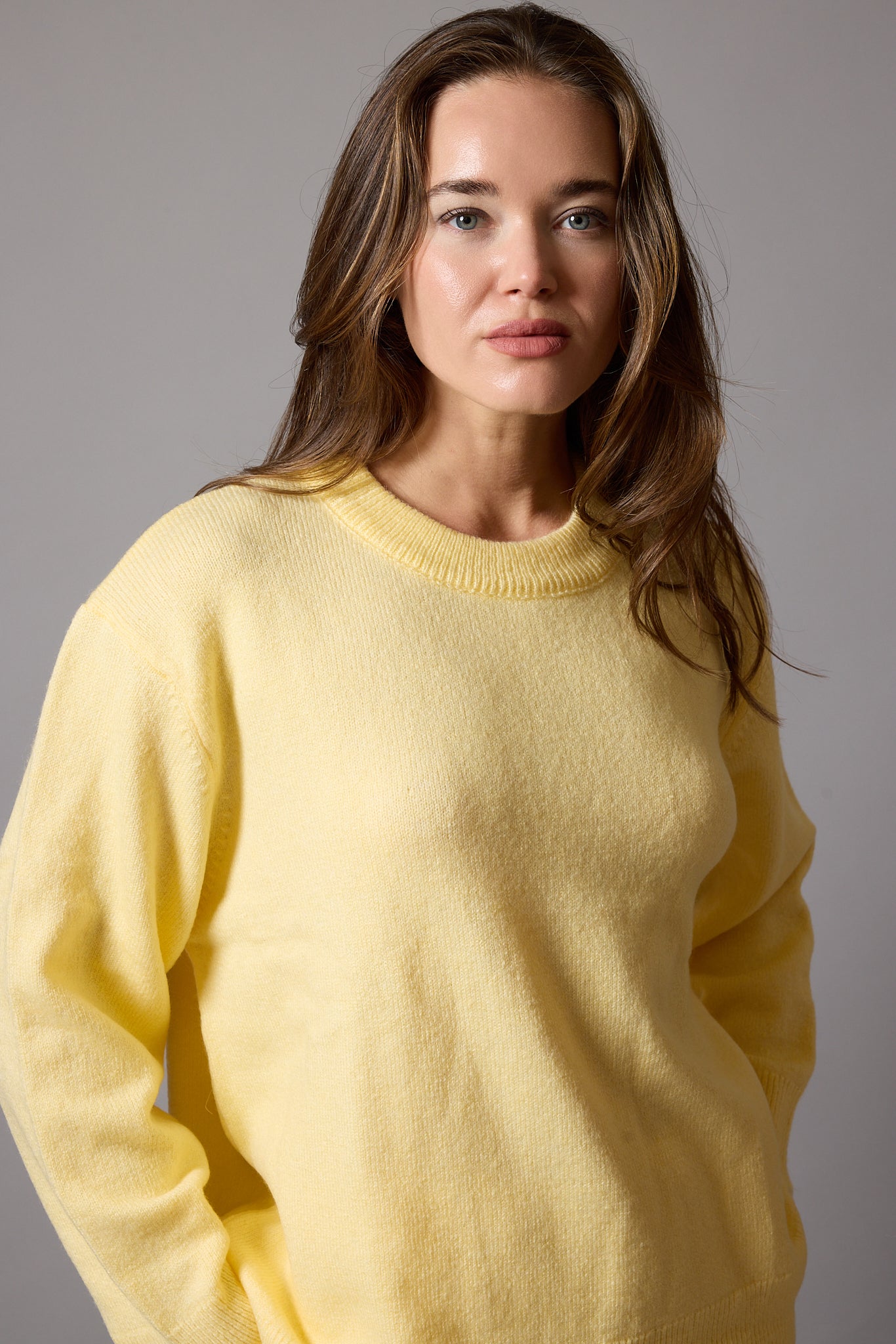 OVERSIZE BISIKLET YAKA KAZAK BUTTER YELLOW