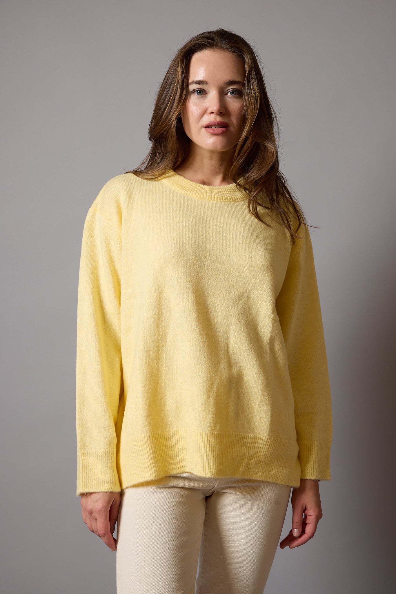 OVERSIZE BISIKLET YAKA KAZAK BUTTER YELLOW